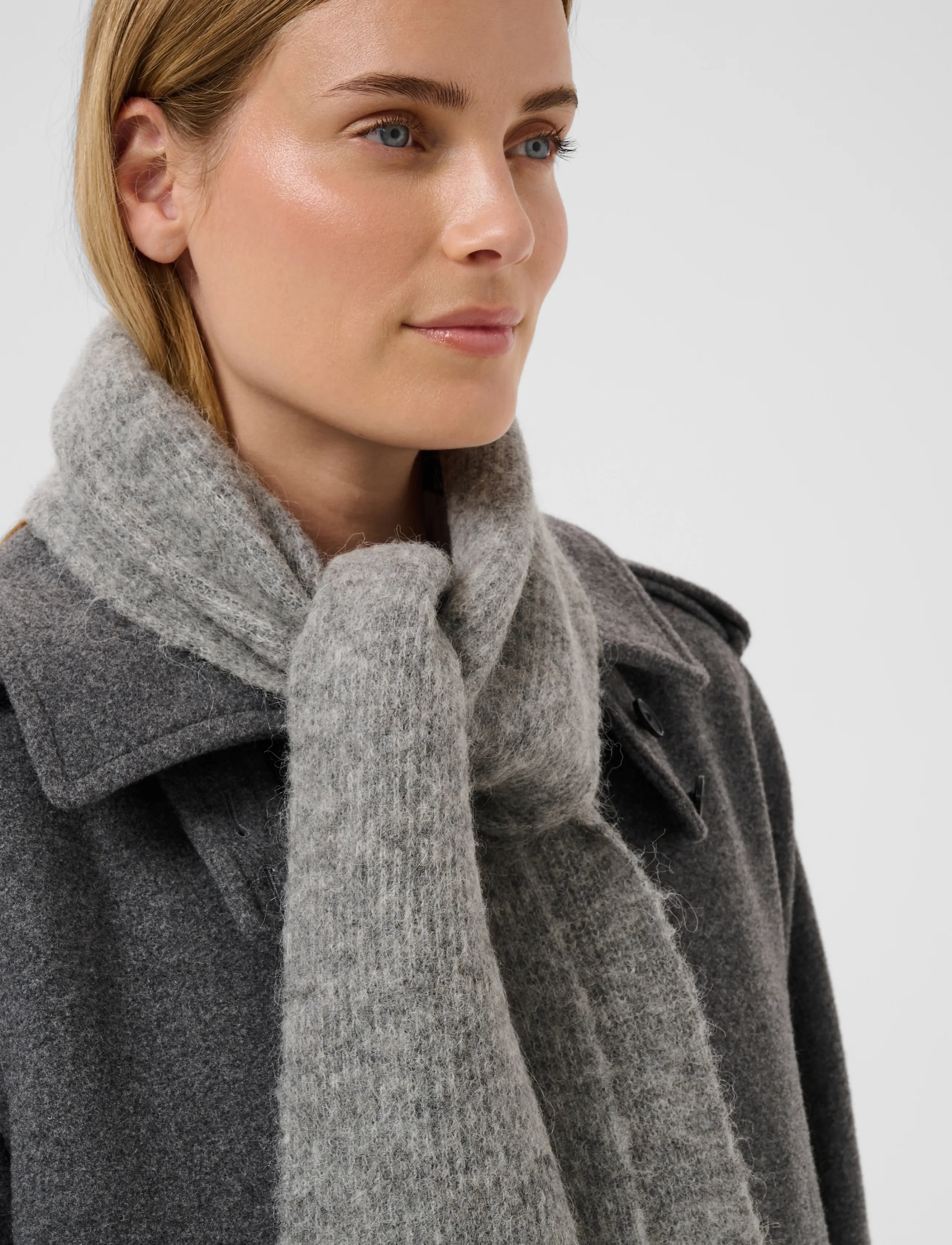 Part Two - SveaPW Scarf - halstørklæder - grey melange - 2