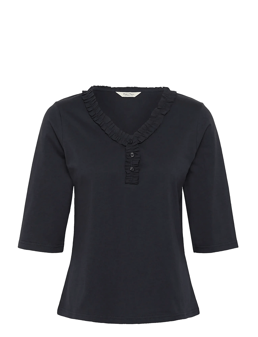 Part Two - DalillaPW TS - langerma blússur - dark navy - 1