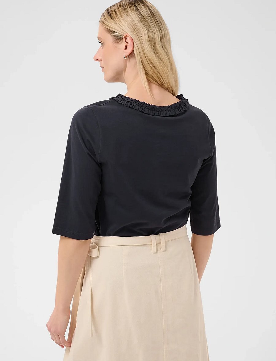Part Two - DalillaPW TS - langerma blússur - dark navy - 4