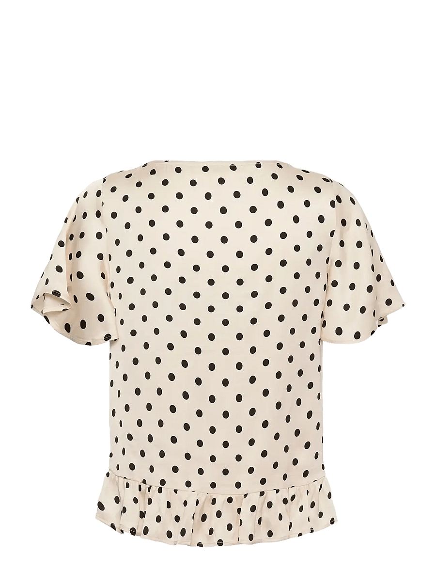 Part Two - DusinesPW BL - short-sleeved blouses - black dot - 2