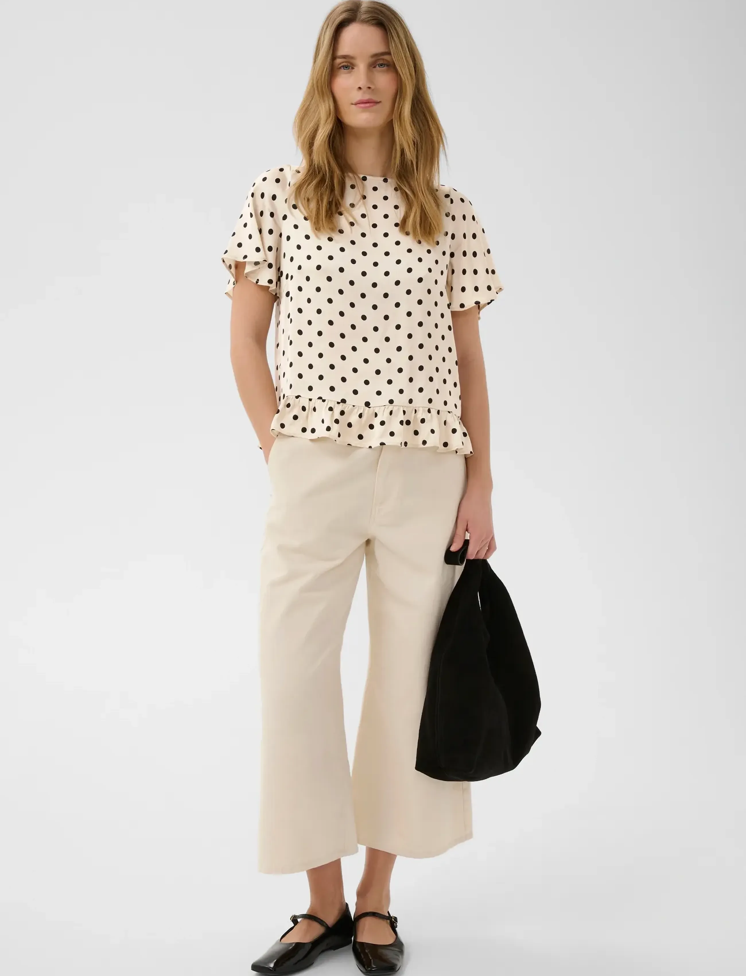 Part Two - DusinesPW BL - short-sleeved blouses - black dot - 3