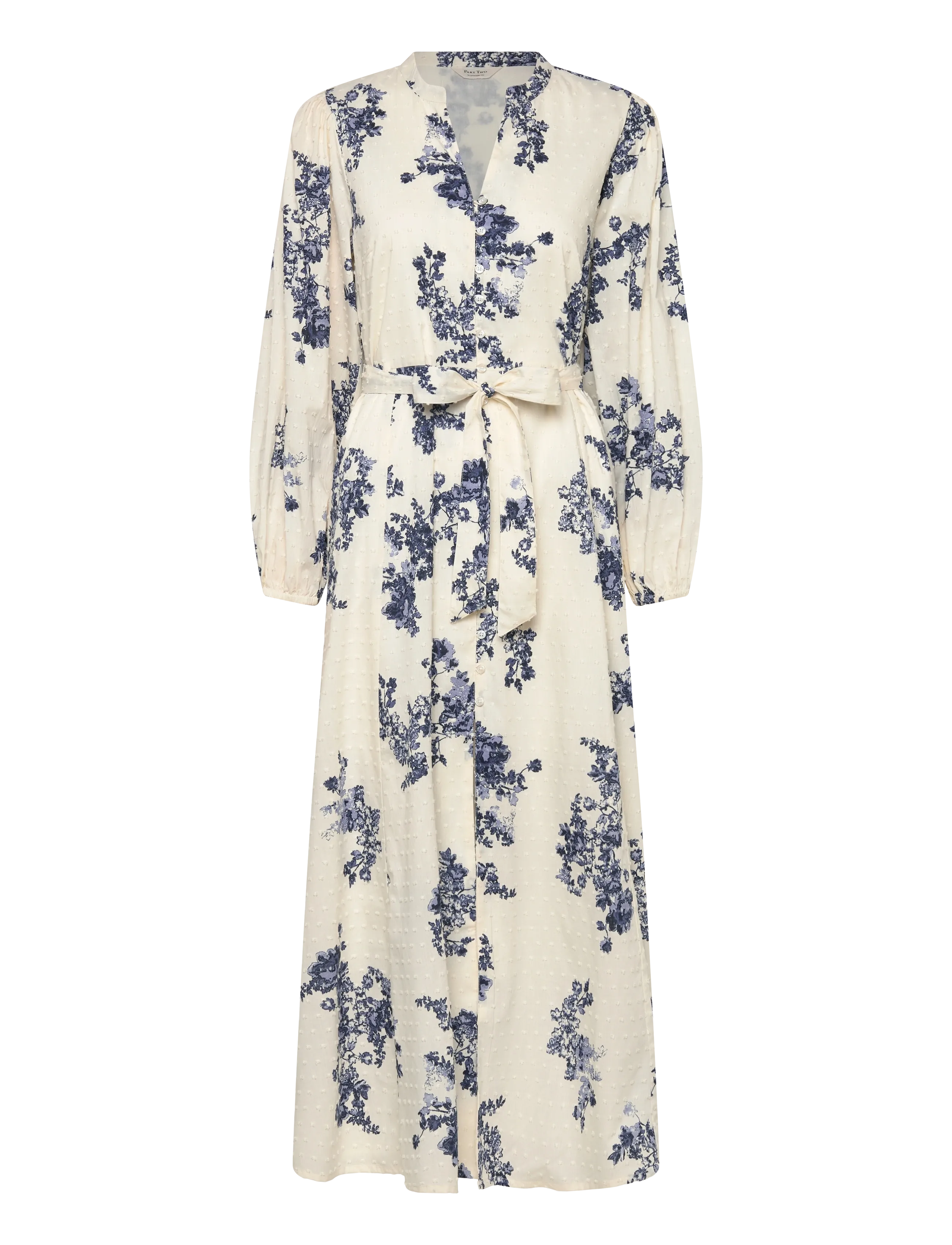 BLUE SHADOW FLOWER PRINT