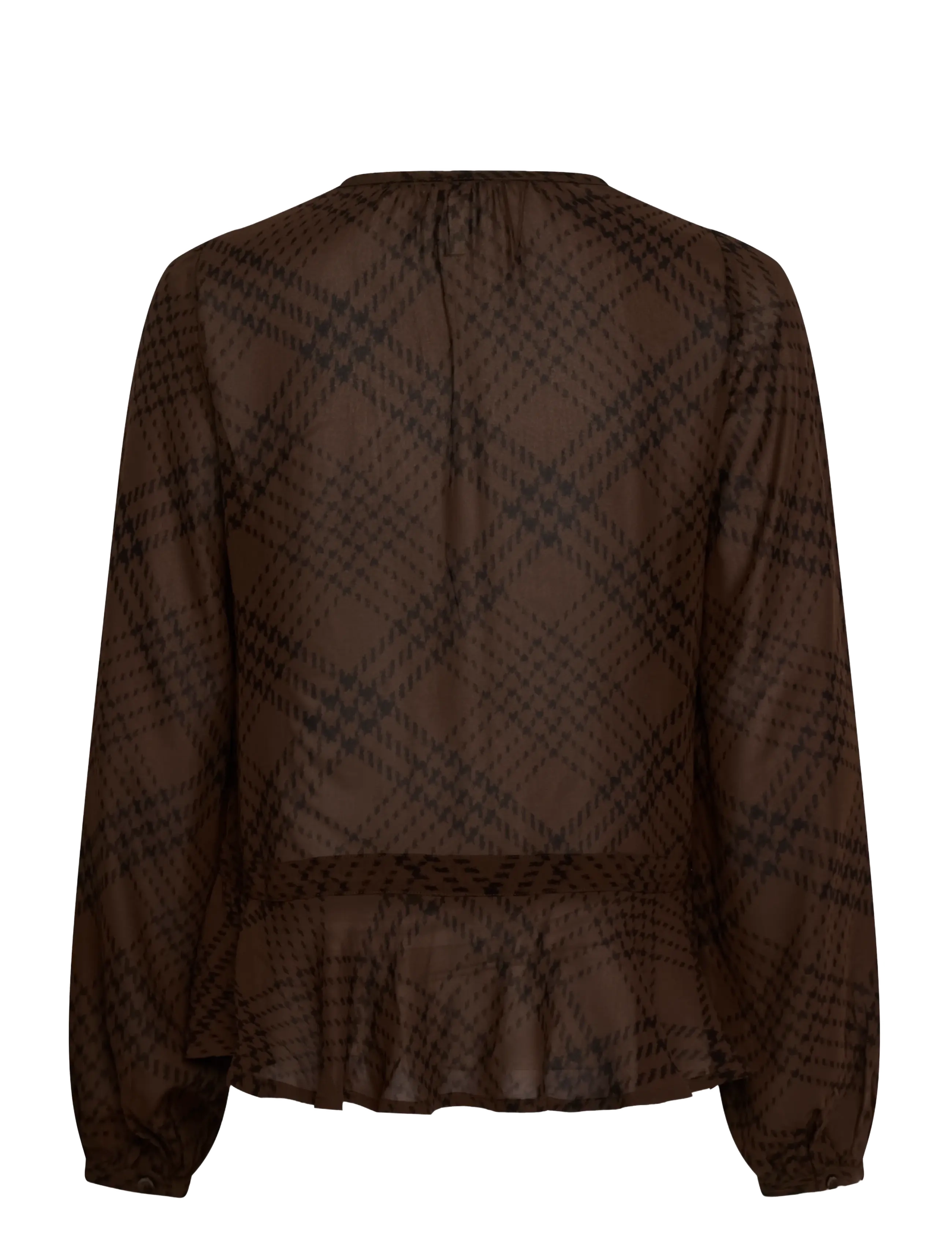 Part Two - CantalinePW Shirt - brown check print - 2
