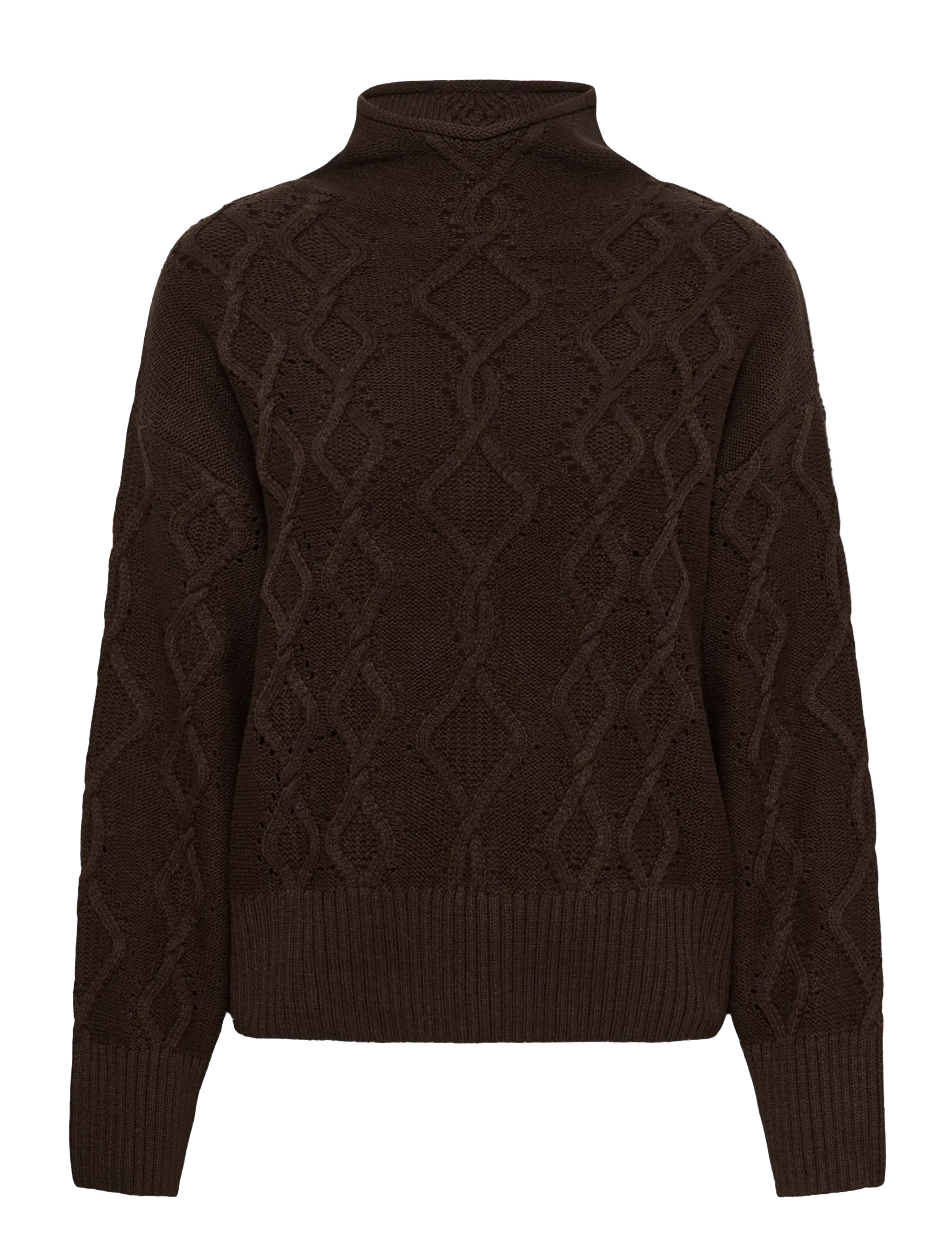 Part Two CharnelPW Pullover - Strik - MOLE' / brown