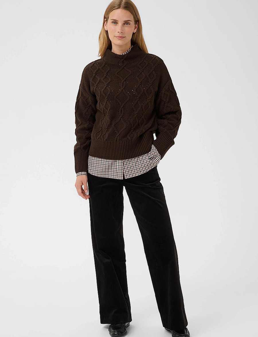 Part Two - CharnelPW Pullover - striktrøjer - mole' - 0