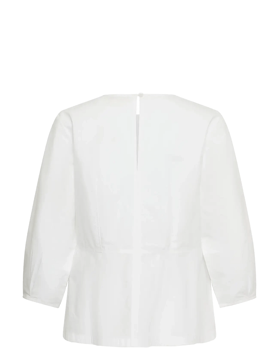 Part Two - CharinaPW Blouse - langärmelige blusen - bright white - 2