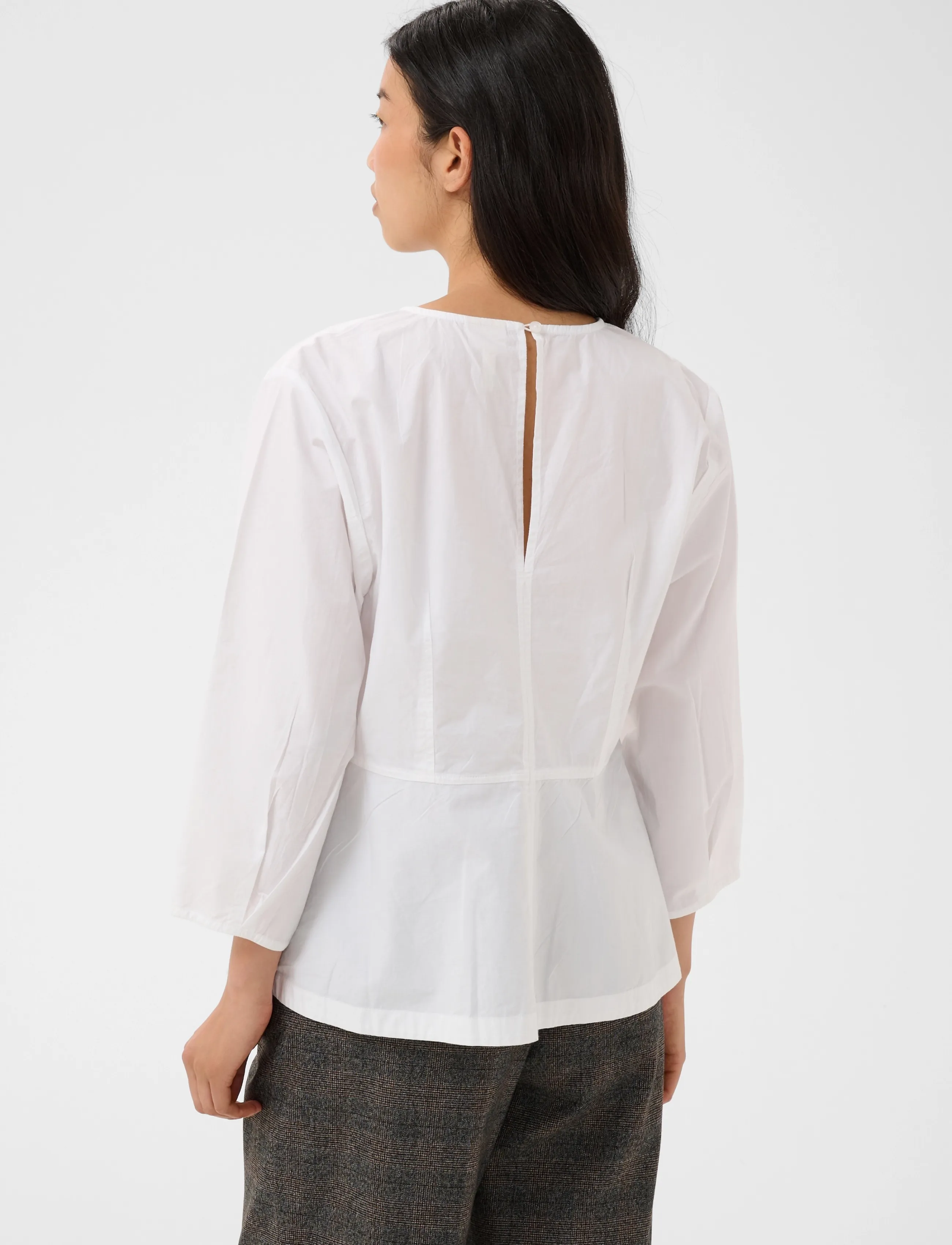 Part Two - CharinaPW Blouse - langärmelige blusen - bright white - 4