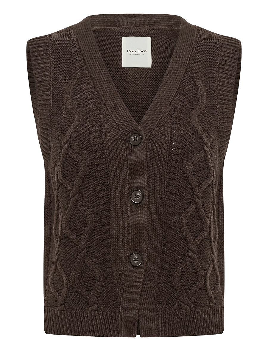 Part Two - ChristinPW Waistcoat - strikveste - mole' - 1