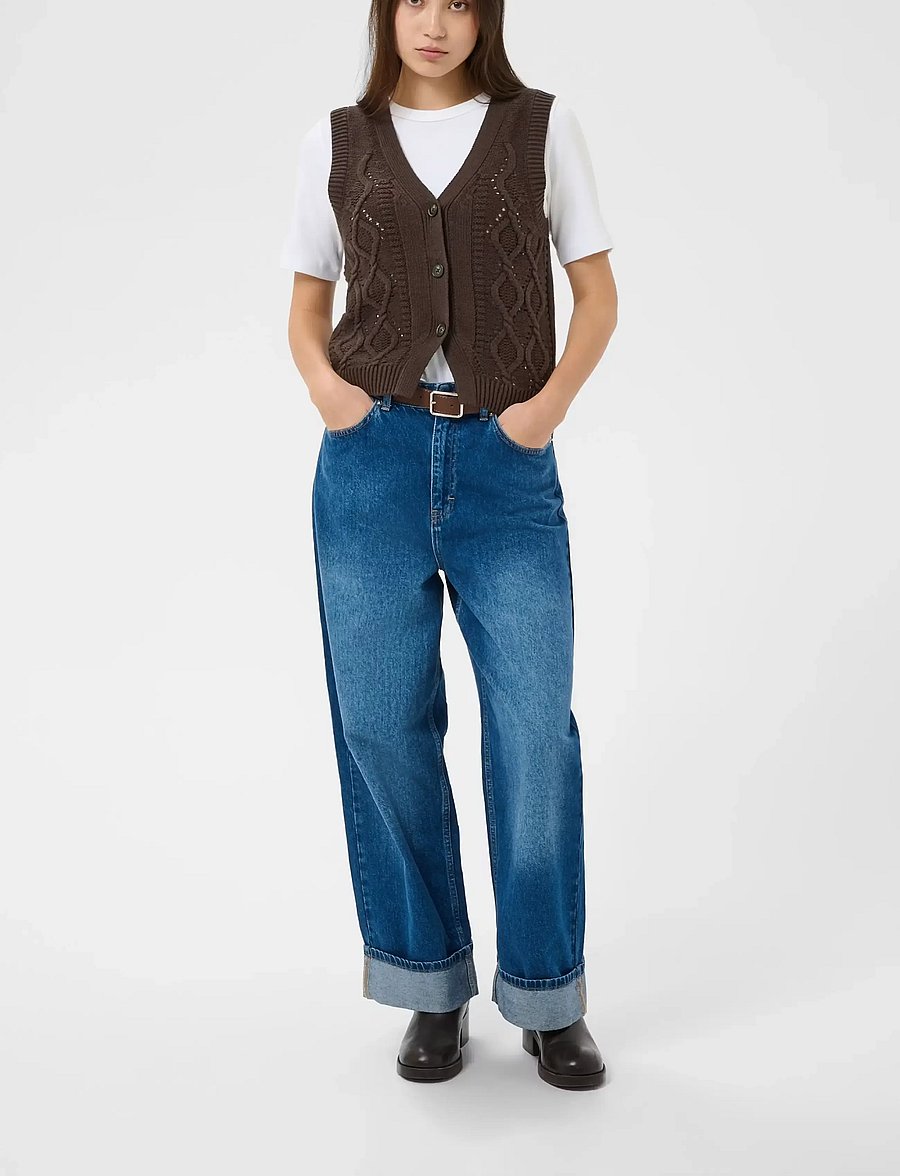 Part Two - ChristinPW Waistcoat - strikveste - mole' - 0