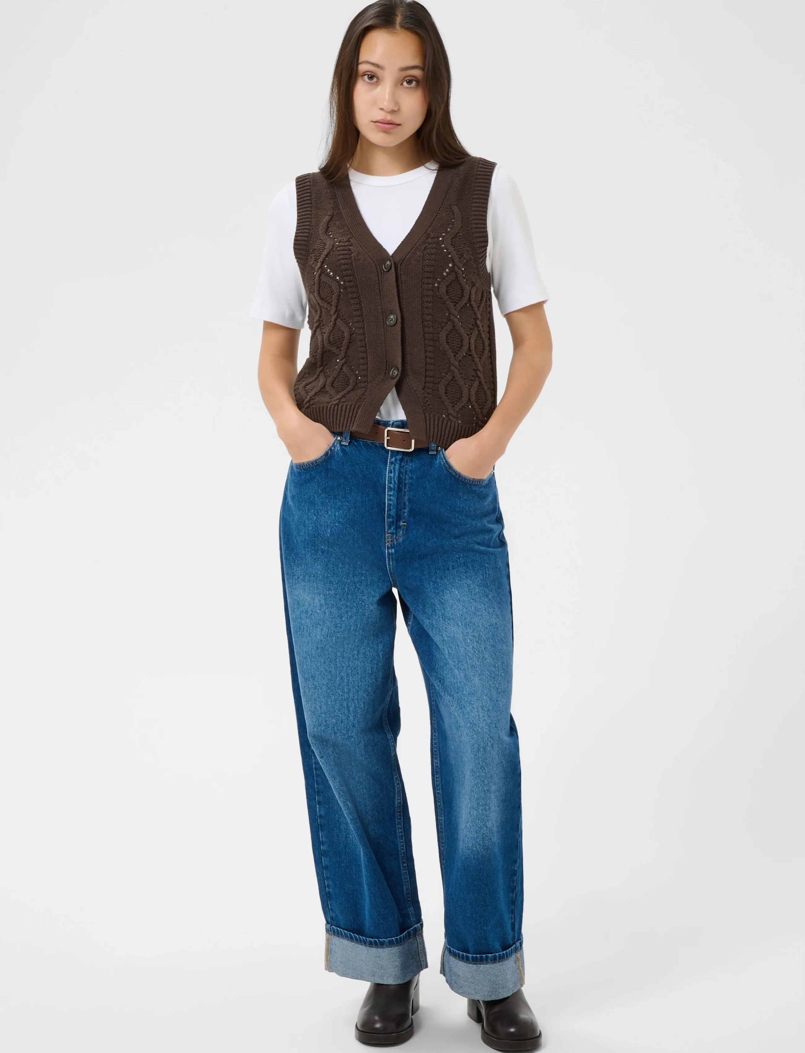 Part Two - ChristinPW Waistcoat - strikveste - mole' - 3