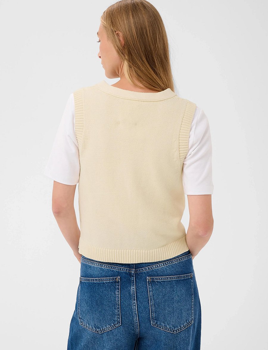 Part Two - ChristinPW Waistcoat - kootud vestid - whitecap gray - 3