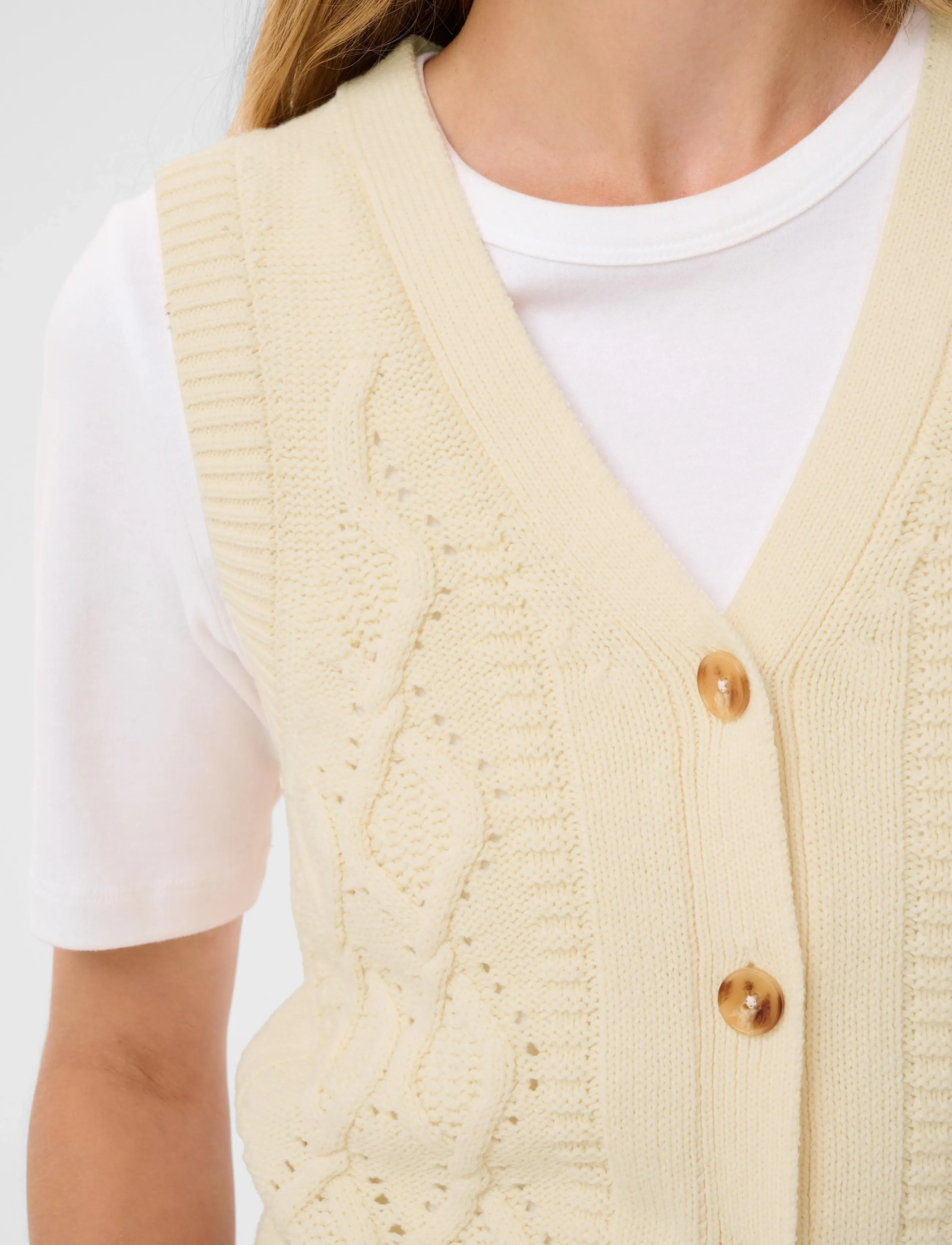 Part Two - ChristinPW Waistcoat - kootud vestid - whitecap gray - 4