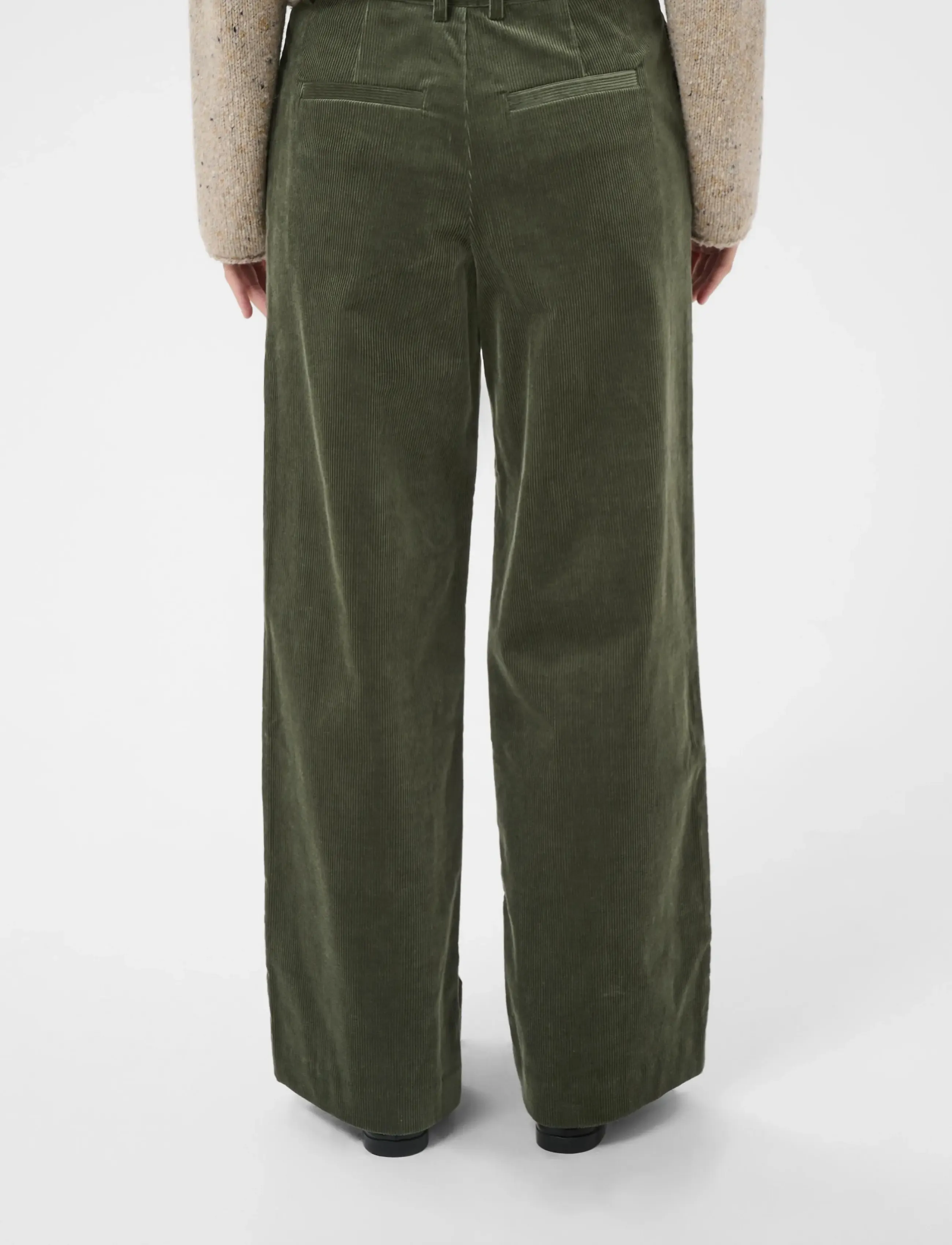 Part Two - ColumbaPW Pants - laia säärega püksid - beetle - 4