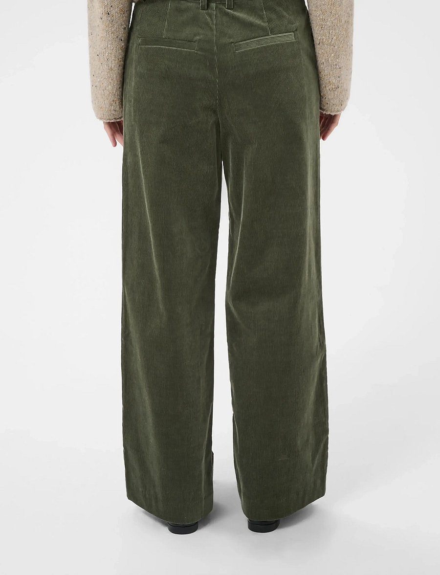 Part Two - ColumbaPW Pants - laia säärega püksid - beetle - 4