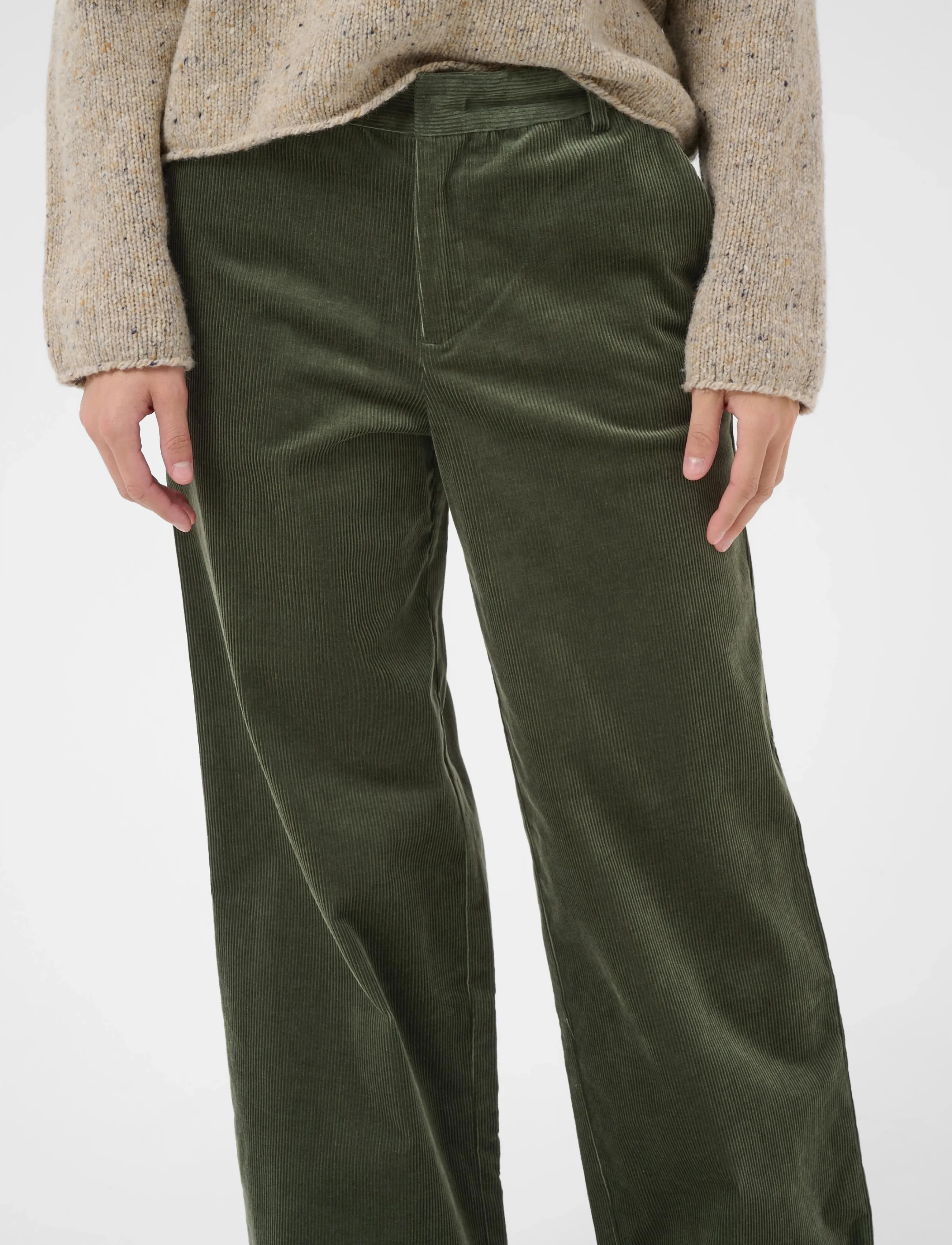 Part Two - ColumbaPW Pants - laia säärega püksid - beetle - 5
