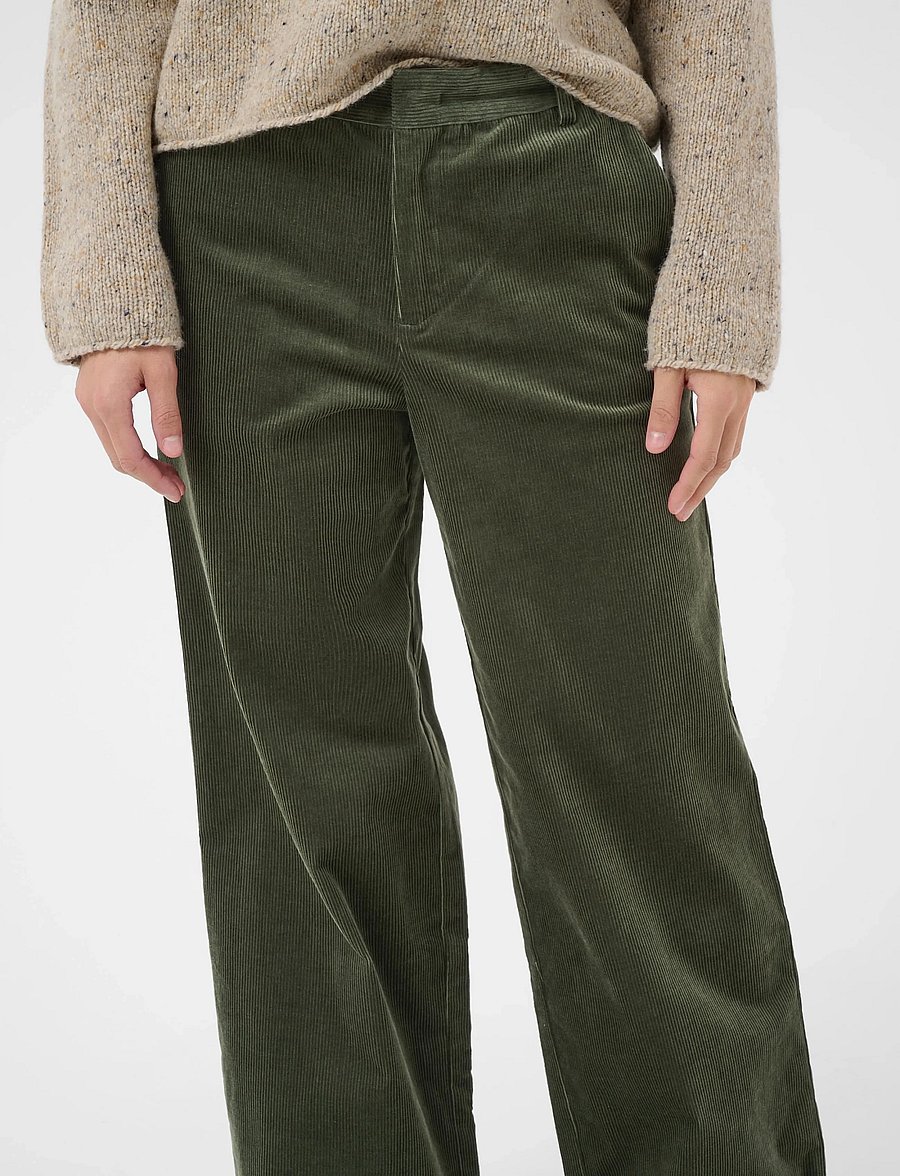 Part Two - ColumbaPW Pants - laia säärega püksid - beetle - 5