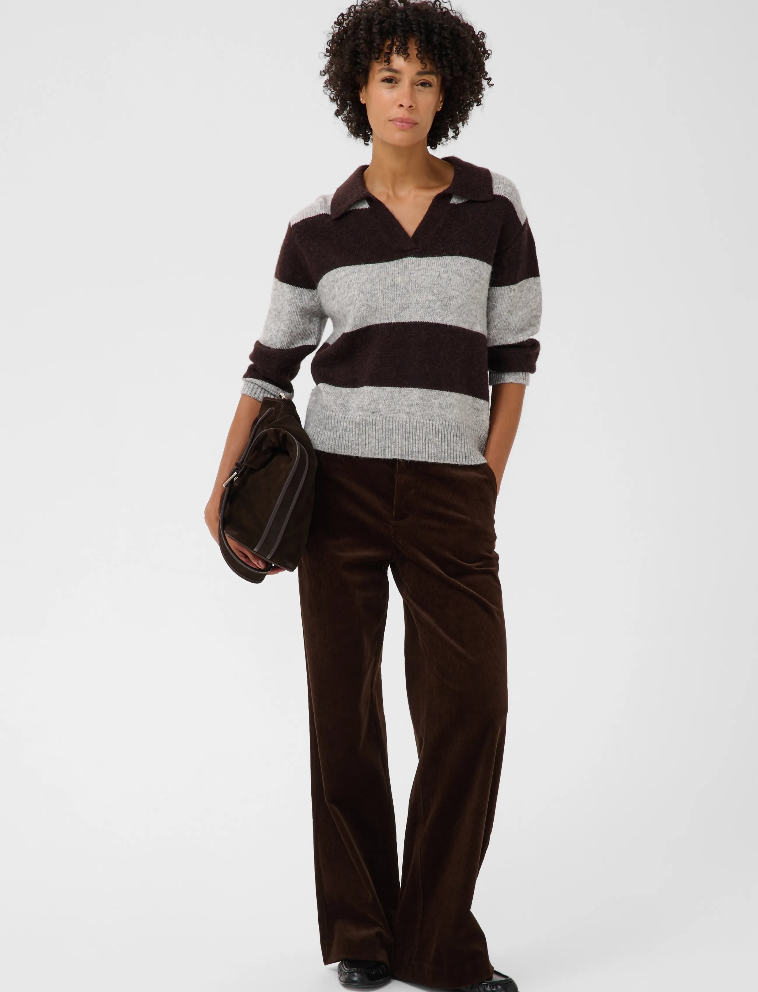Part Two ColumbaPW Pants - Hosen mit weitem Bein - MOLE' / brown