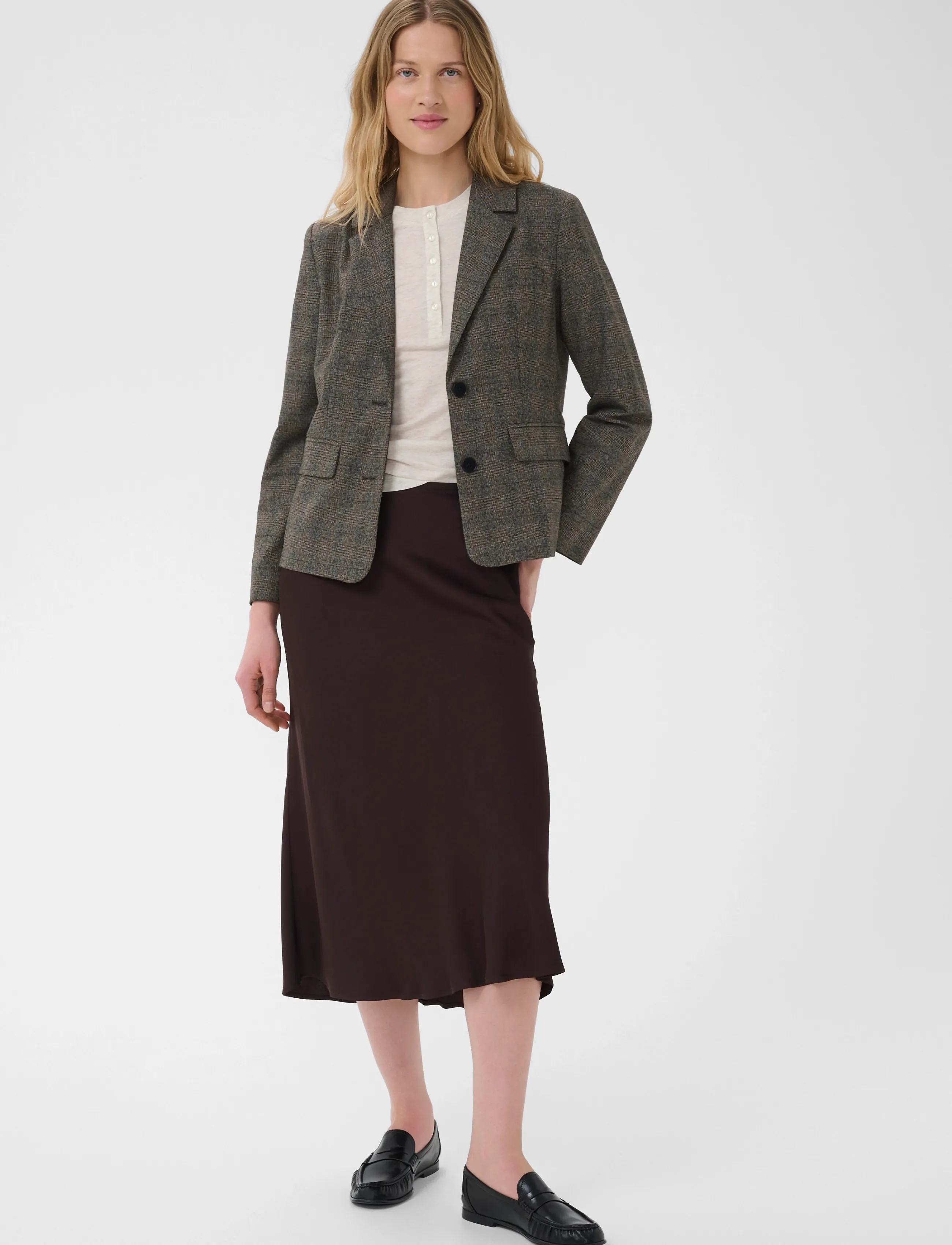 Part Two - ClarrissaPW Blazer - single breasted blazers - black check - 3