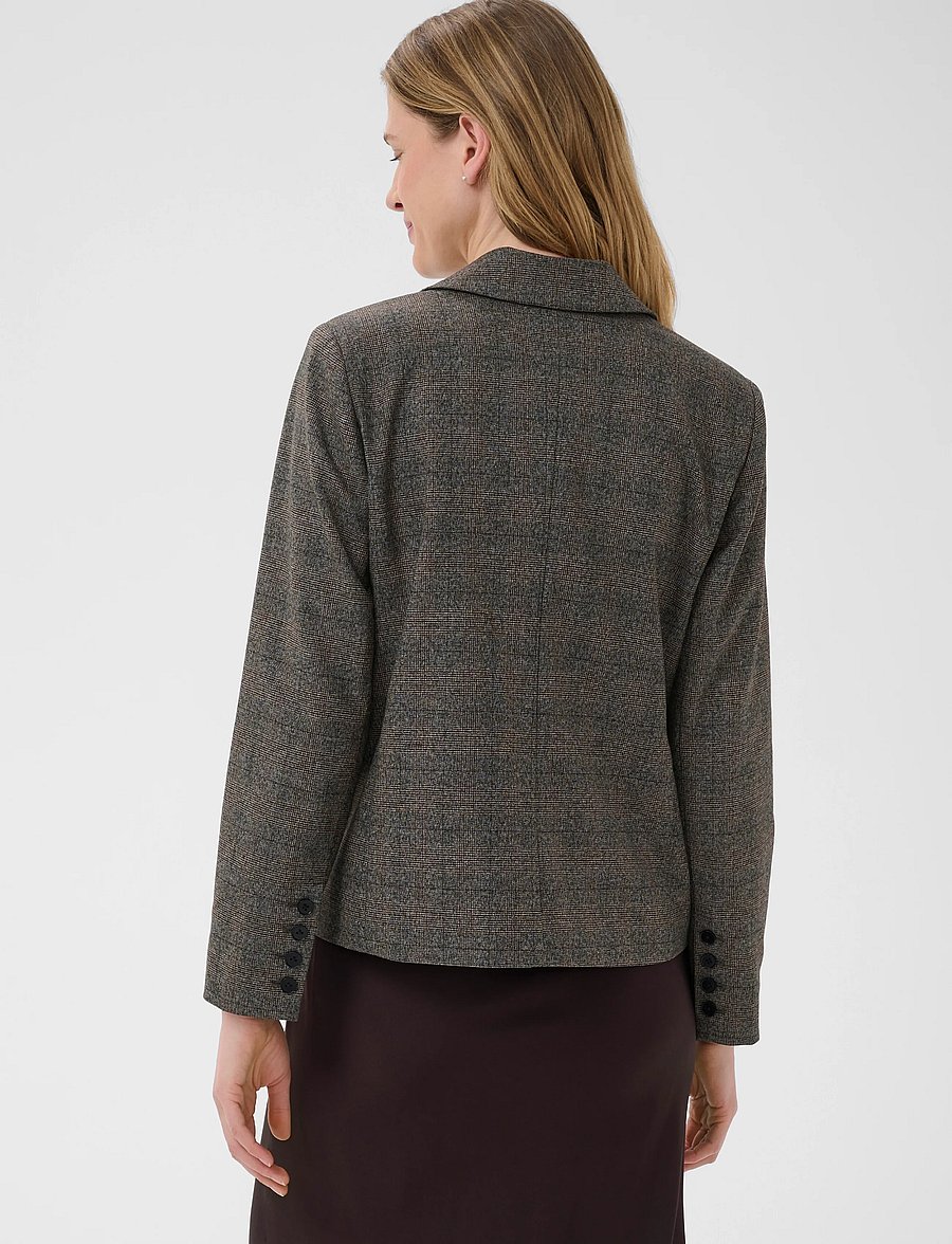 Part Two - ClarrissaPW Blazer - single breasted blazers - black check - 4