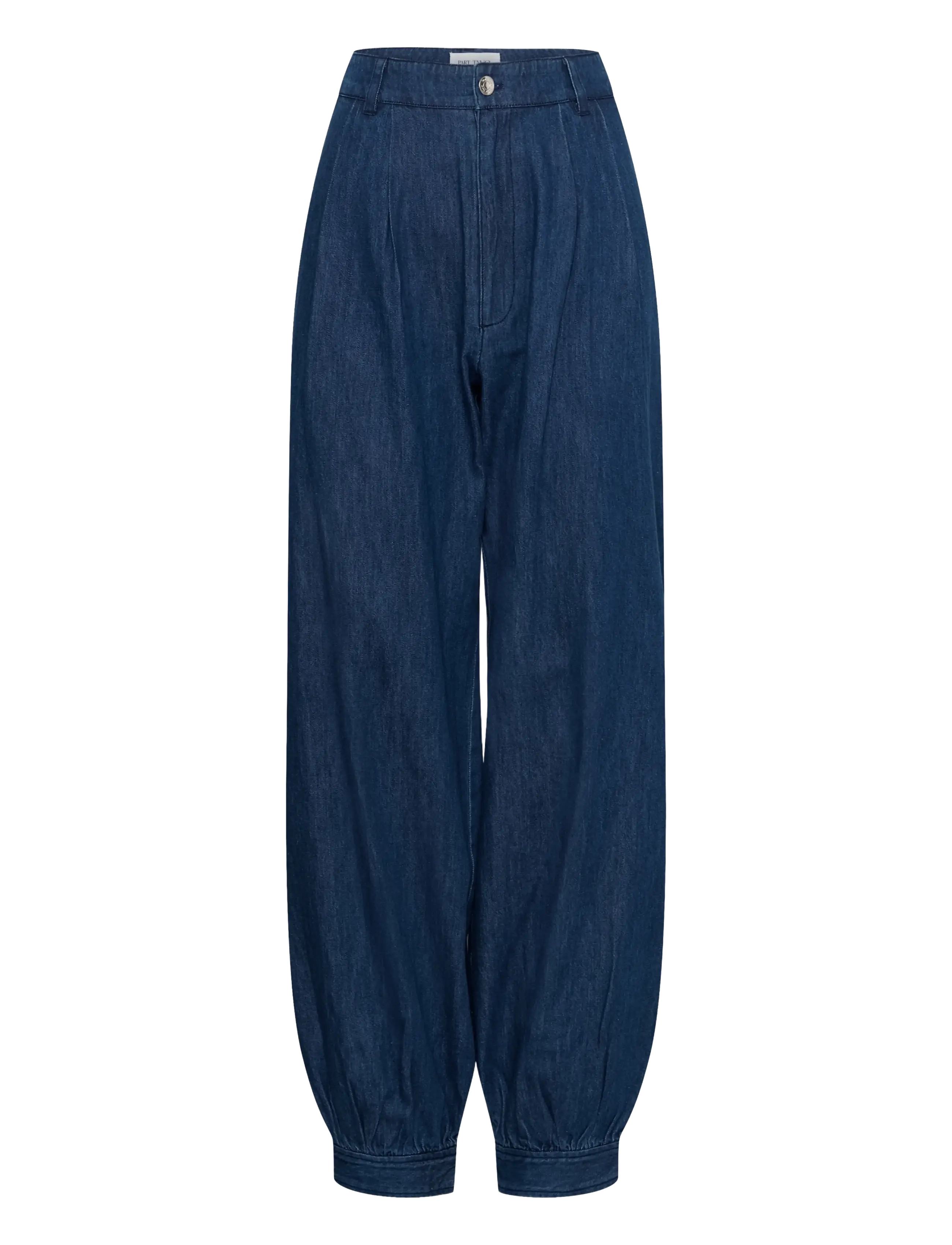 Part Two - ChrisellePW Pants - barrel-bukser - medium dark blue denim - 1