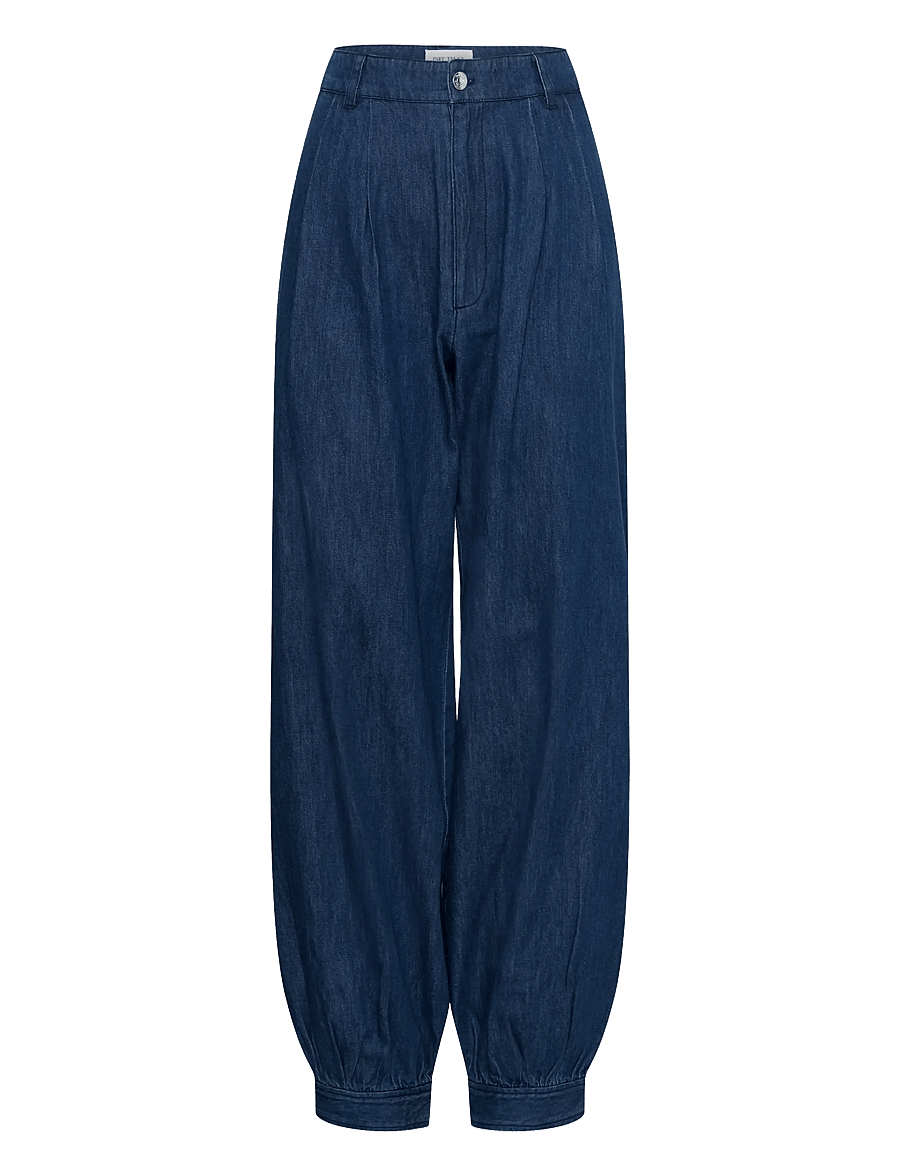 Part Two - ChrisellePW Pants - barrel-bukser - medium dark blue denim - 1