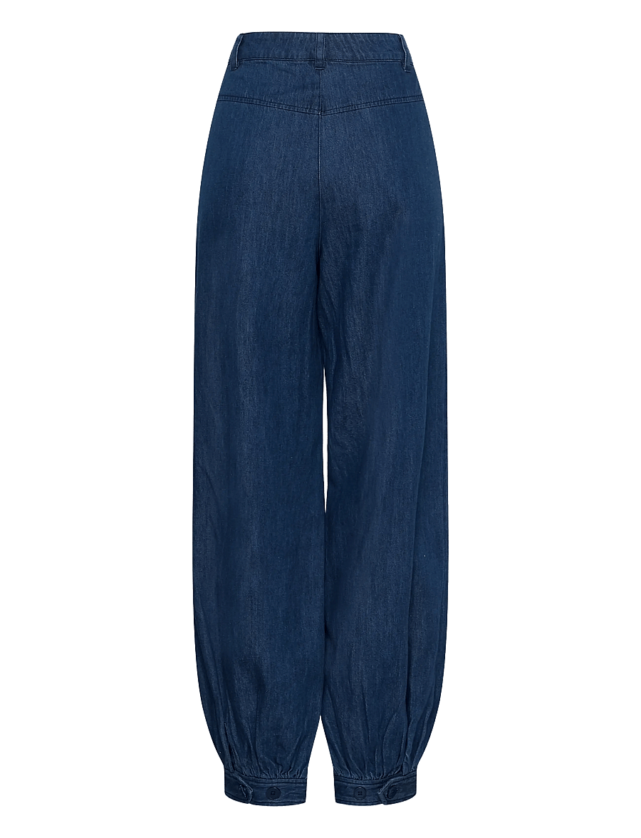 Part Two - ChrisellePW Pants - barrel-bukser - medium dark blue denim - 2