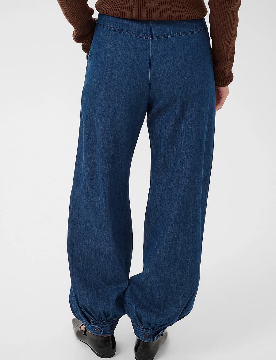 Part Two - ChrisellePW Pants - barrel-bukser - medium dark blue denim - 3