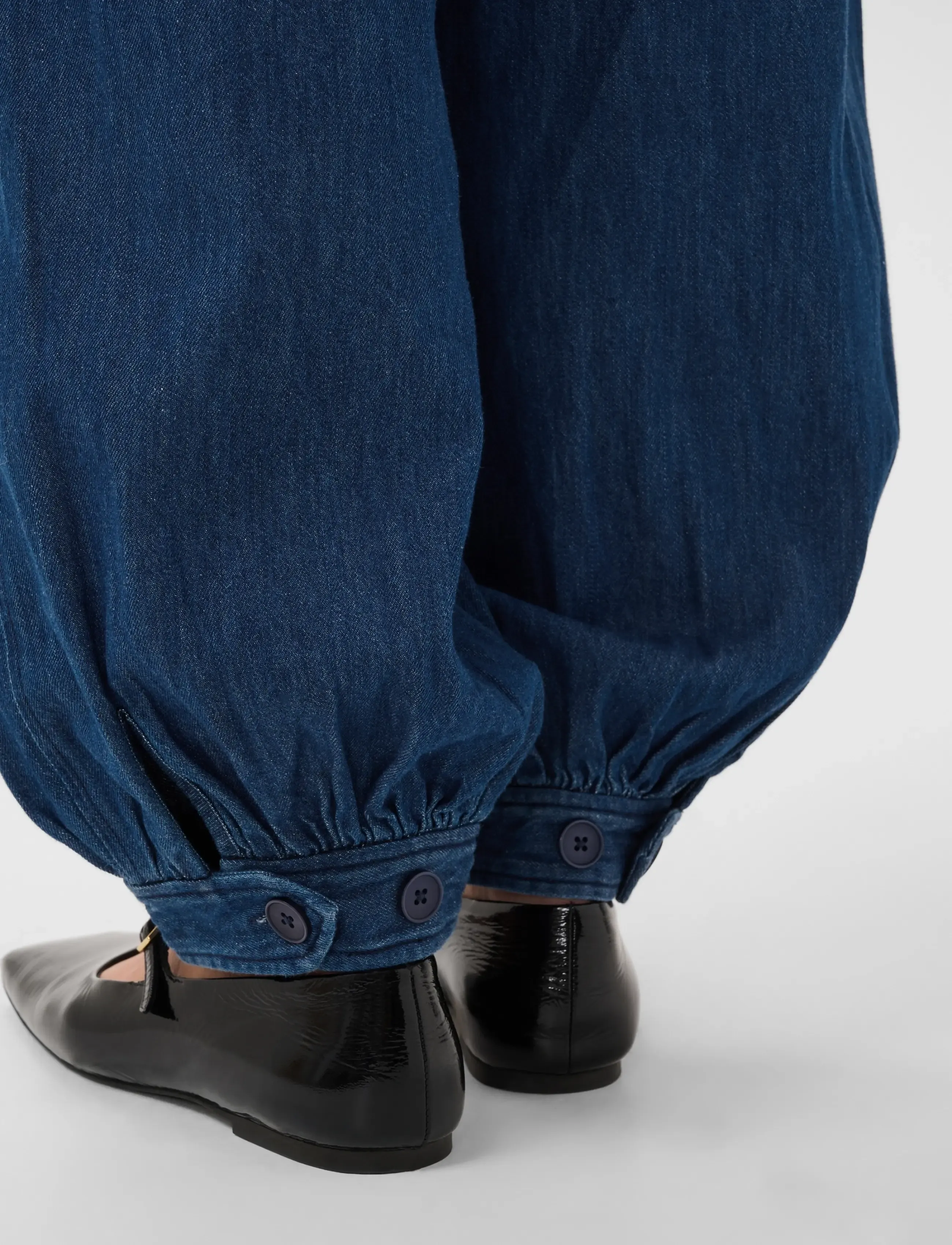 Part Two - ChrisellePW Pants - barrel-bukser - medium dark blue denim - 5