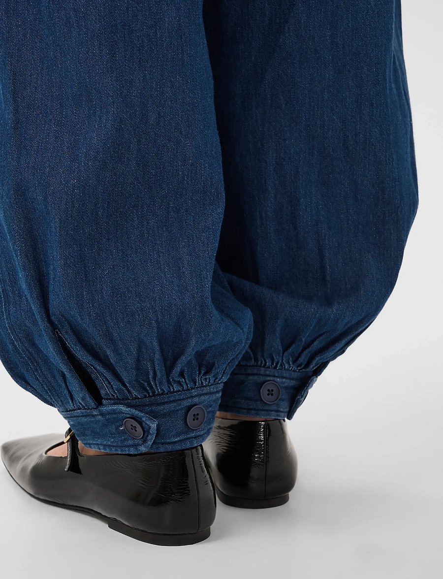 Part Two - ChrisellePW Pants - barrel-bukser - medium dark blue denim - 5