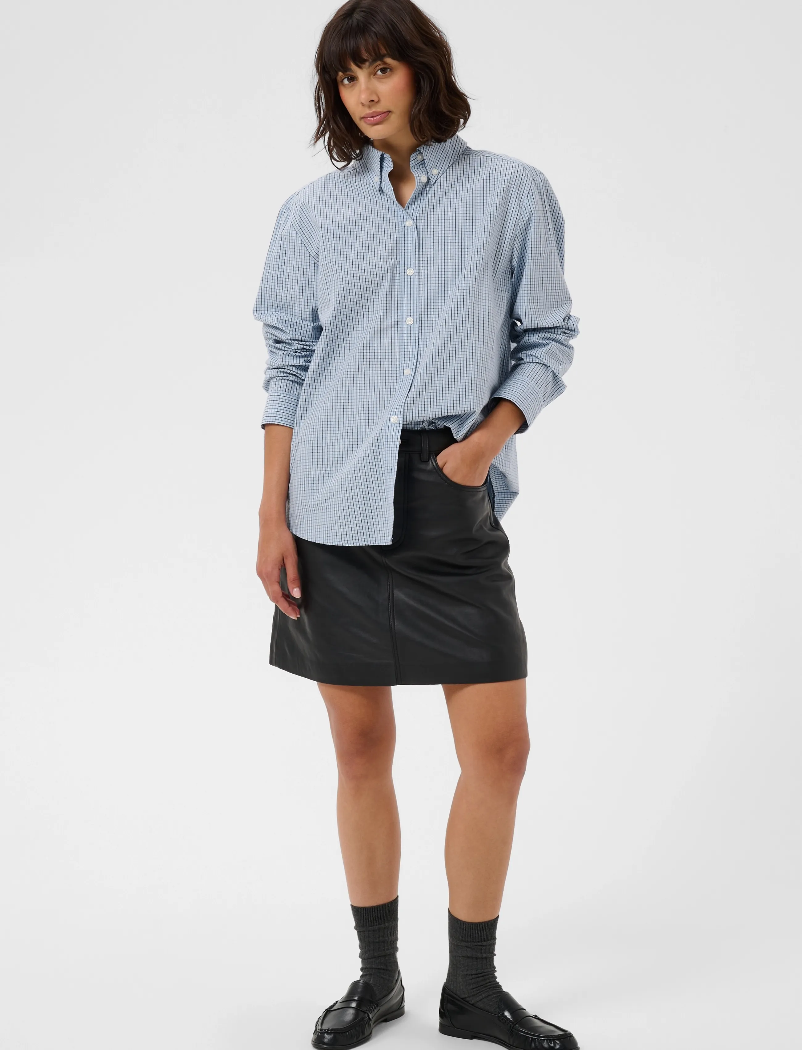 Part Two - ChrestellaPW Shirt - long-sleeved shirts - gray dawn check - 3