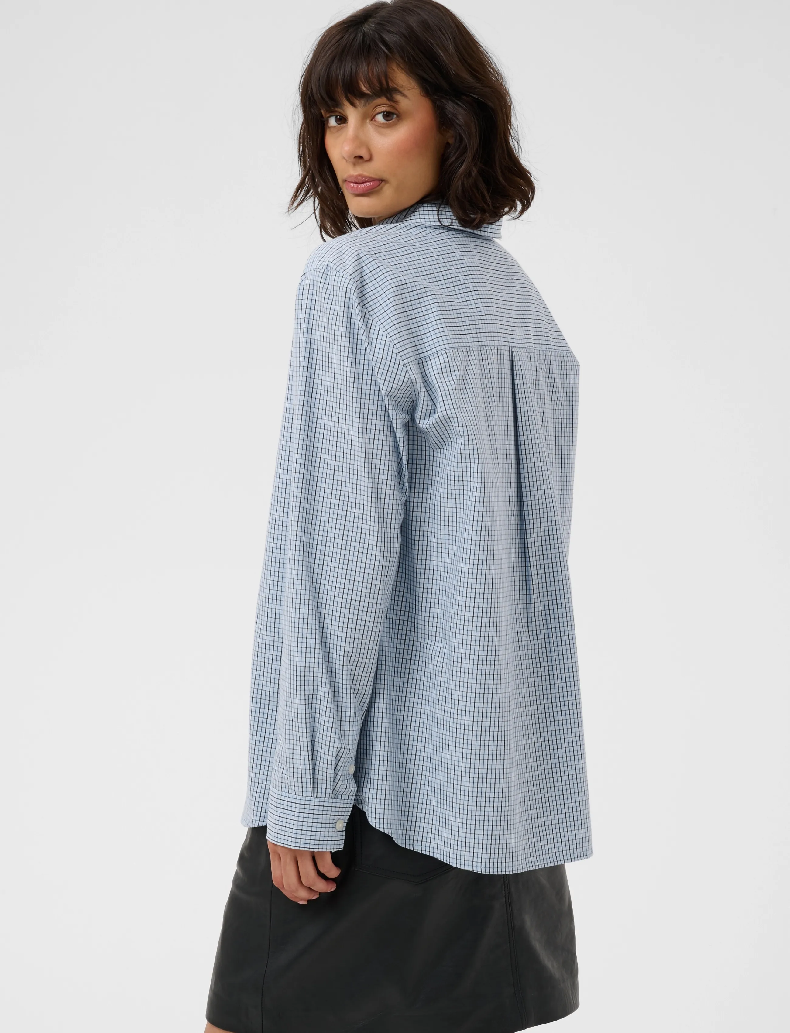 Part Two - ChrestellaPW Shirt - long-sleeved shirts - gray dawn check - 4