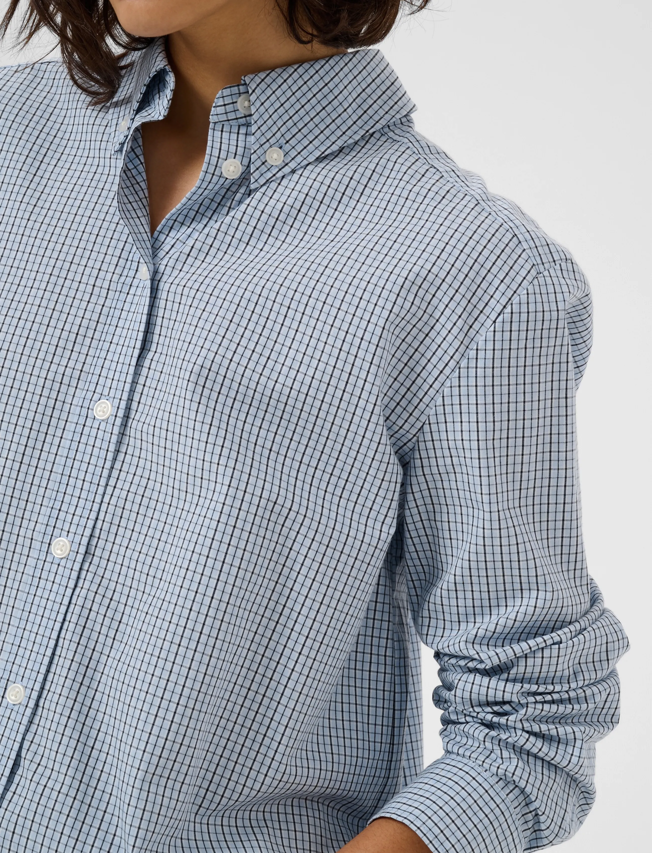 Part Two - ChrestellaPW Shirt - long-sleeved shirts - gray dawn check - 5