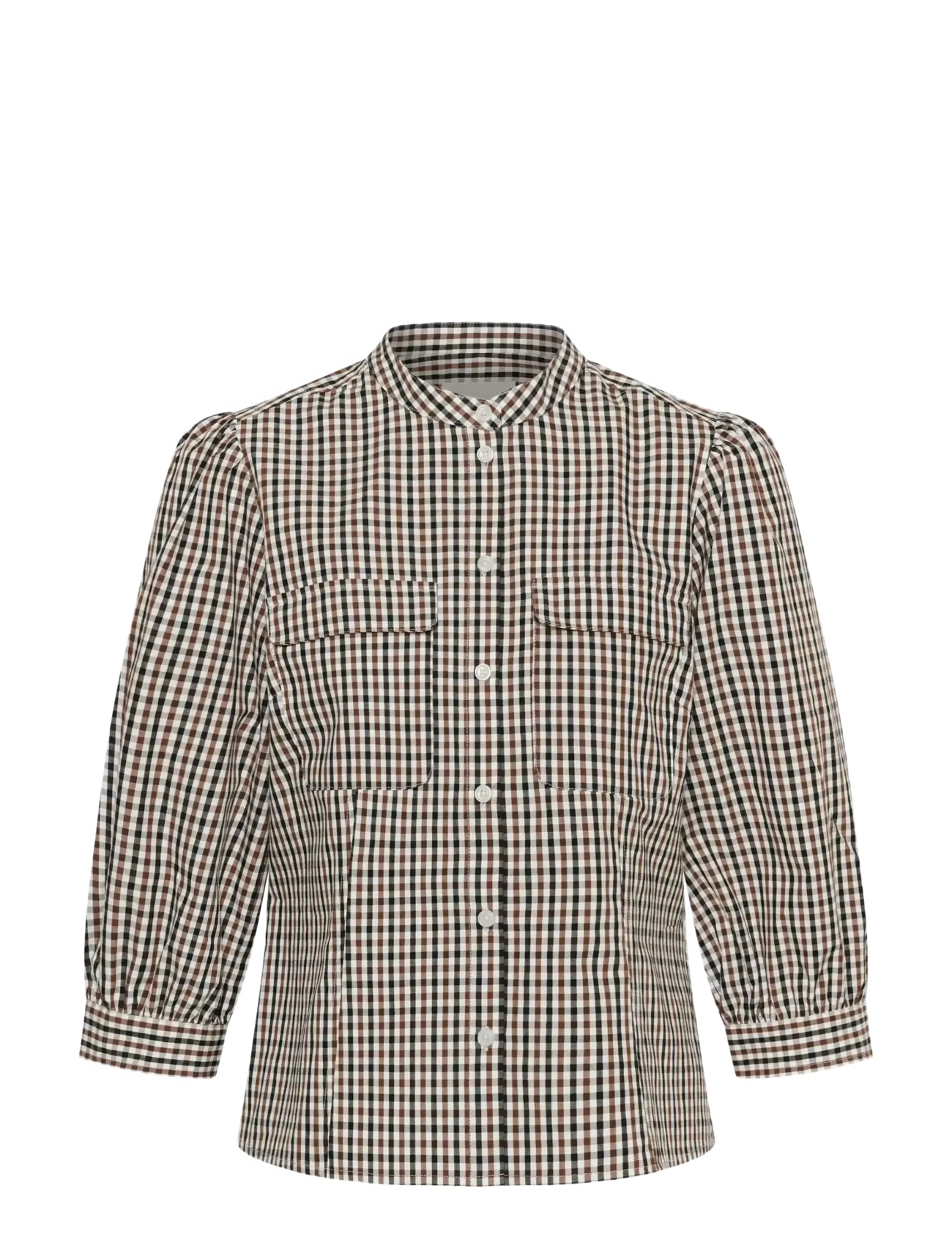 Part Two ChinettePW Shirt - Bluser & Skjorter - DOWNTON BROWN CHECK / brown