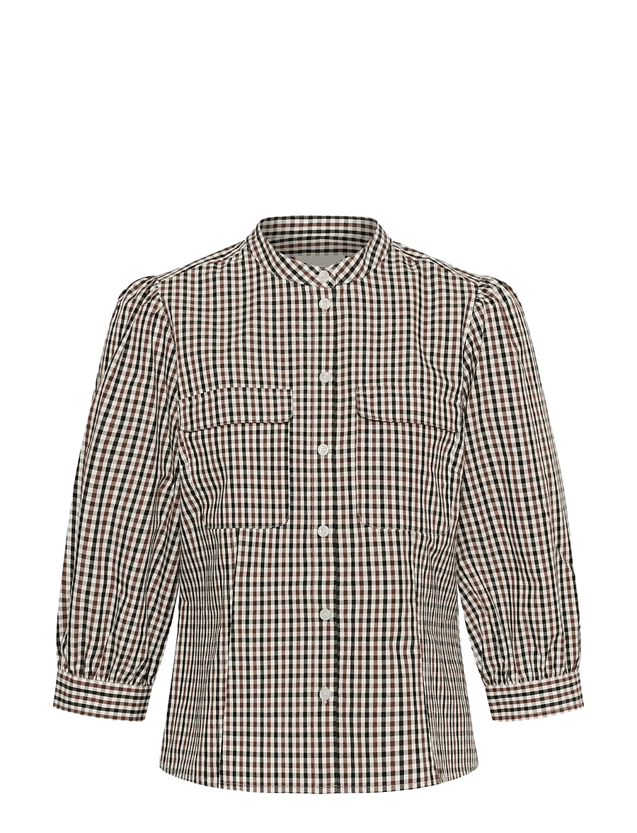 Part Two - ChinettePW Shirt - langærmede skjorter - downton brown check - 1