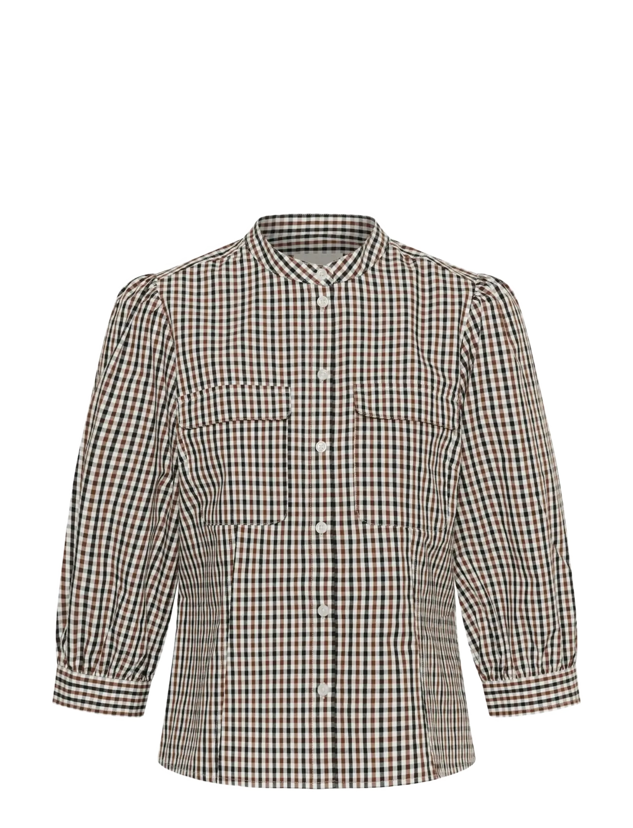 Part Two - ChinettePW Shirt - langärmlige hemden - downton brown check - 1