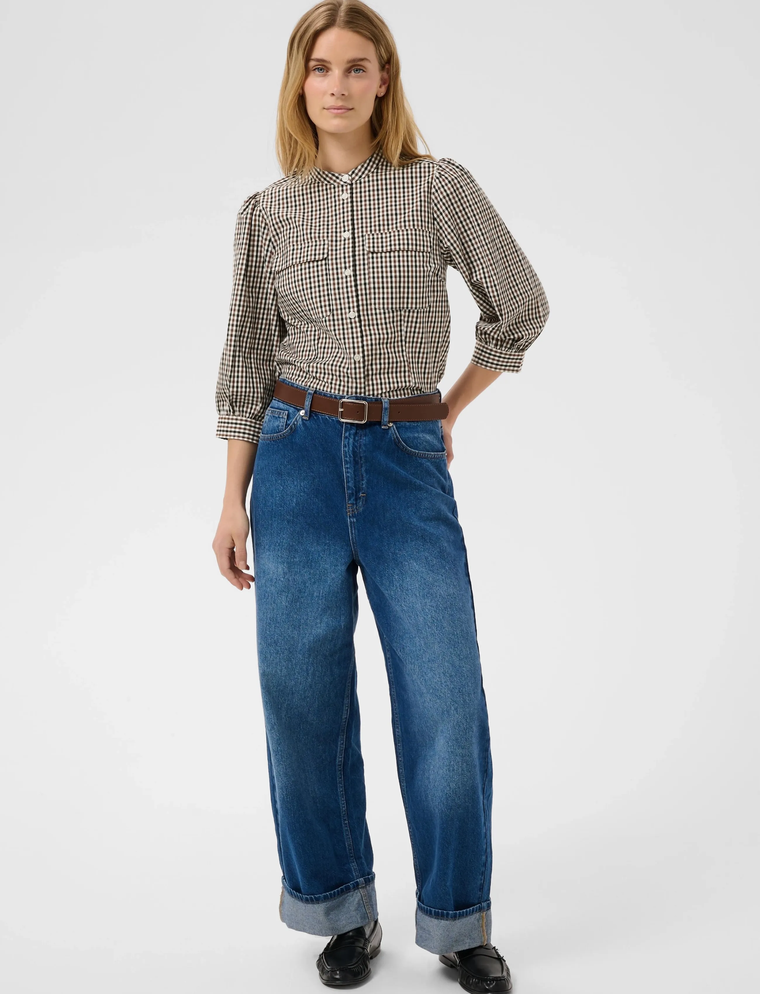 Part Two - ChinettePW Shirt - langärmlige hemden - downton brown check - 3