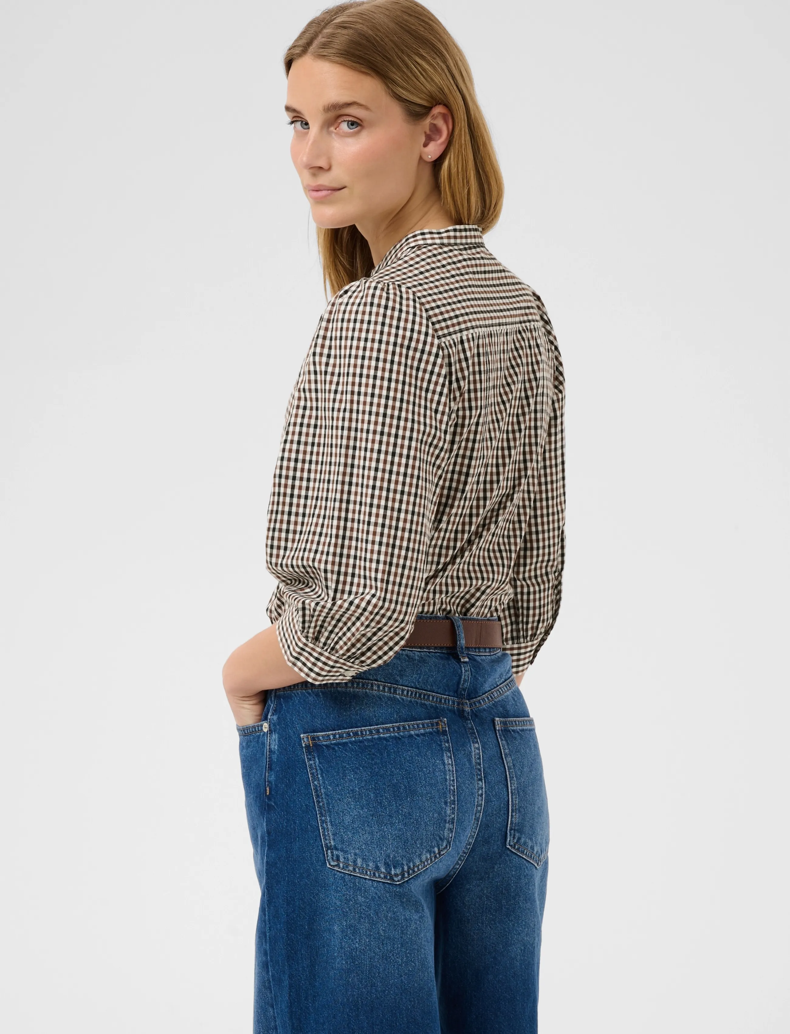 Part Two - ChinettePW Shirt - langärmlige hemden - downton brown check - 4