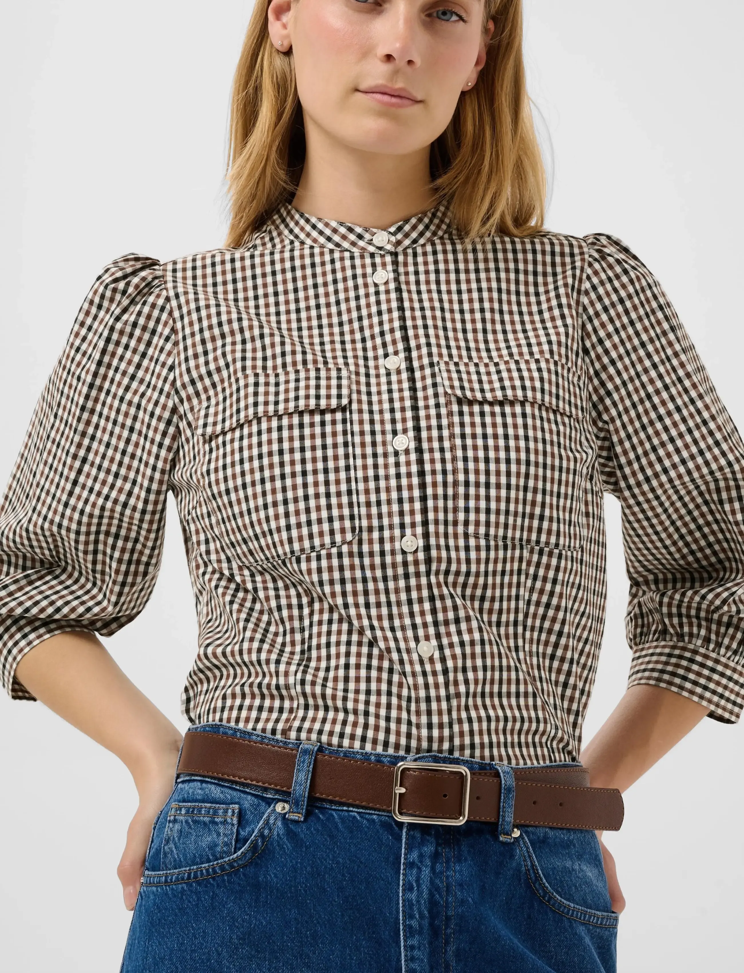 Part Two - ChinettePW Shirt - langärmlige hemden - downton brown check - 5