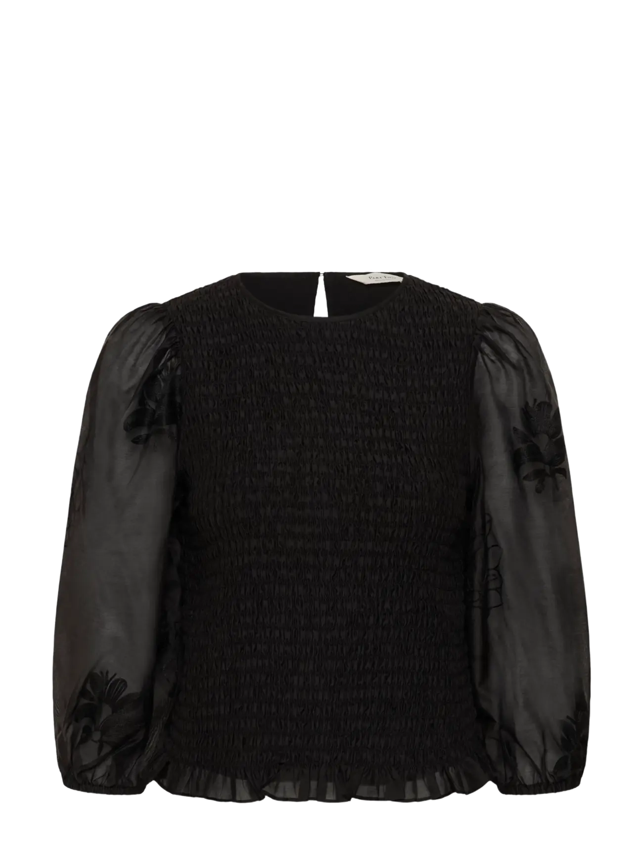 Part Two - ChikaPW Blouse - kurzärmelige blusen - black - 1
