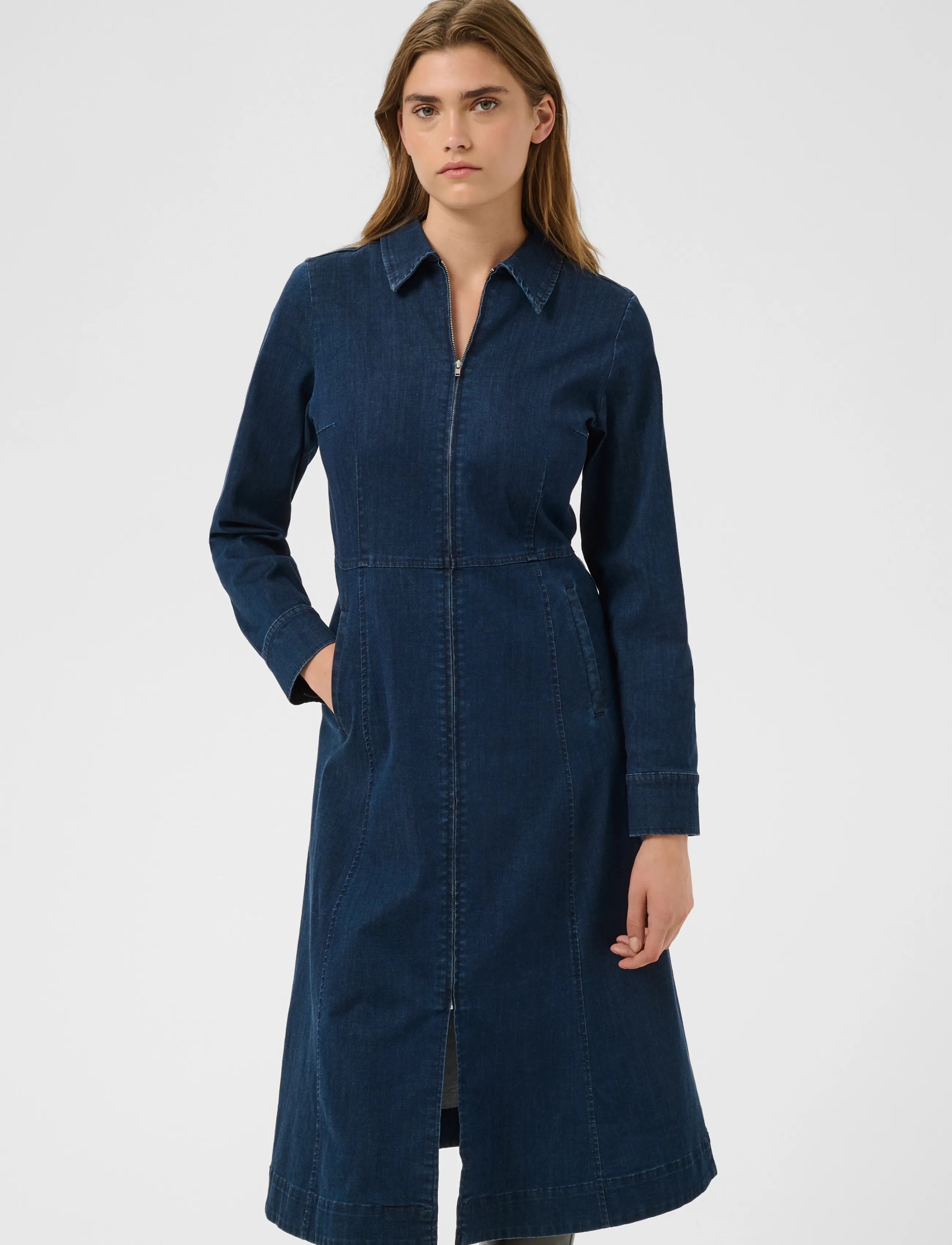 Part Two ChenillaPW Dress - Jeansklänningar - DARK BLUE DENIM / navy