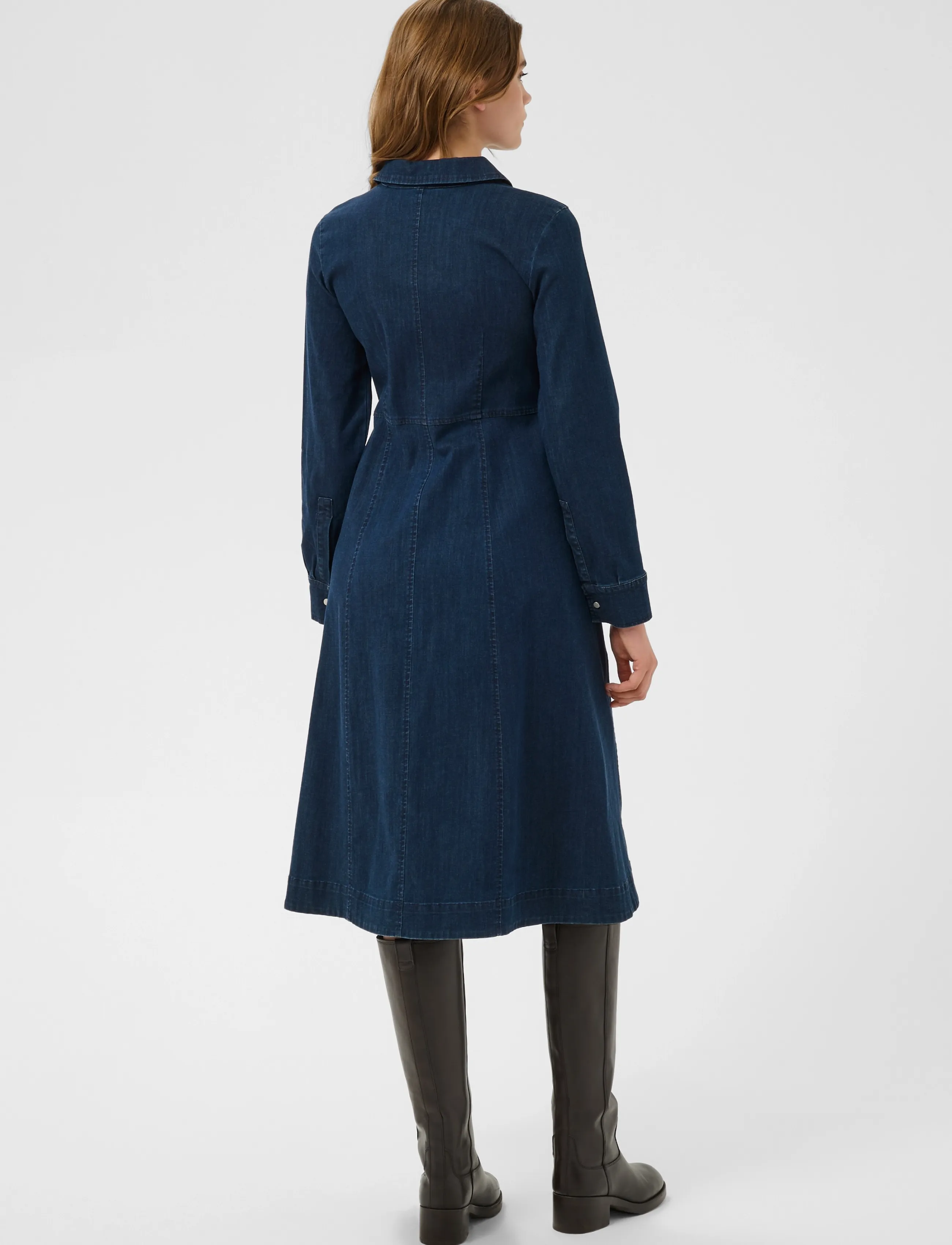 Part Two - ChenillaPW Dress - dark blue denim - 4