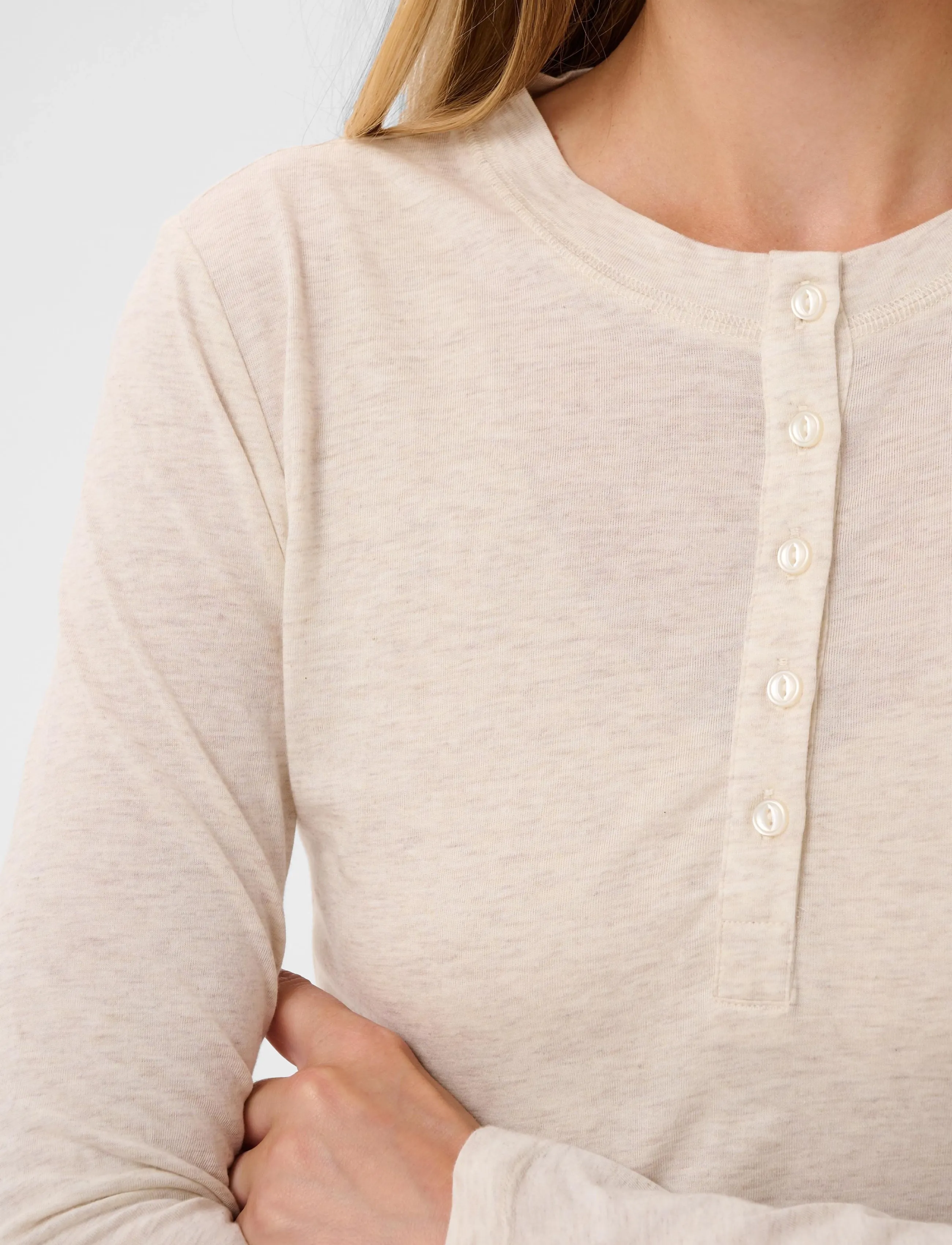 Part Two - ChattiaPW Tshirt - whitecap melange - 4
