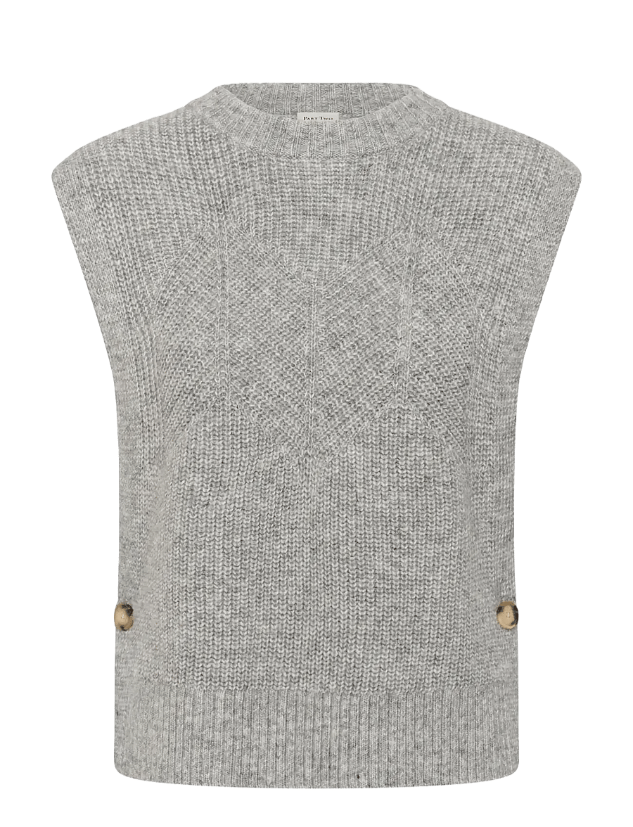 Part Two - CharlyePW Waistcoat - medium grey melange - 1