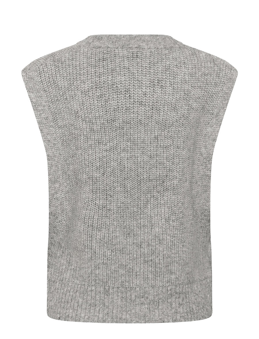 Part Two - CharlyePW Waistcoat - strickwesten - medium grey melange - 2