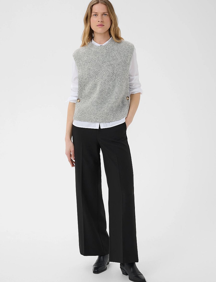 Part Two - CharlyePW Waistcoat - medium grey melange - 3