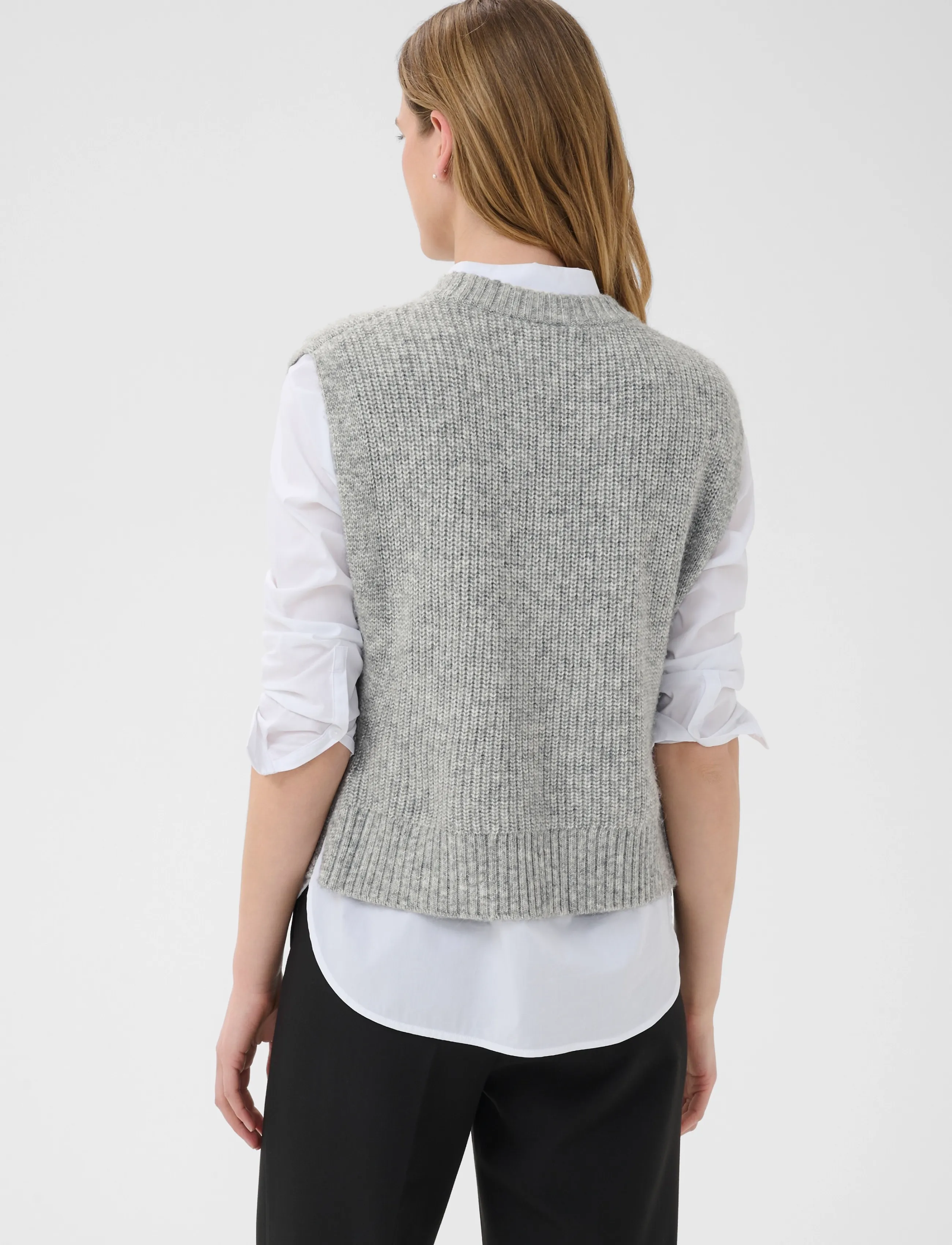 Part Two - CharlyePW Waistcoat - medium grey melange - 4