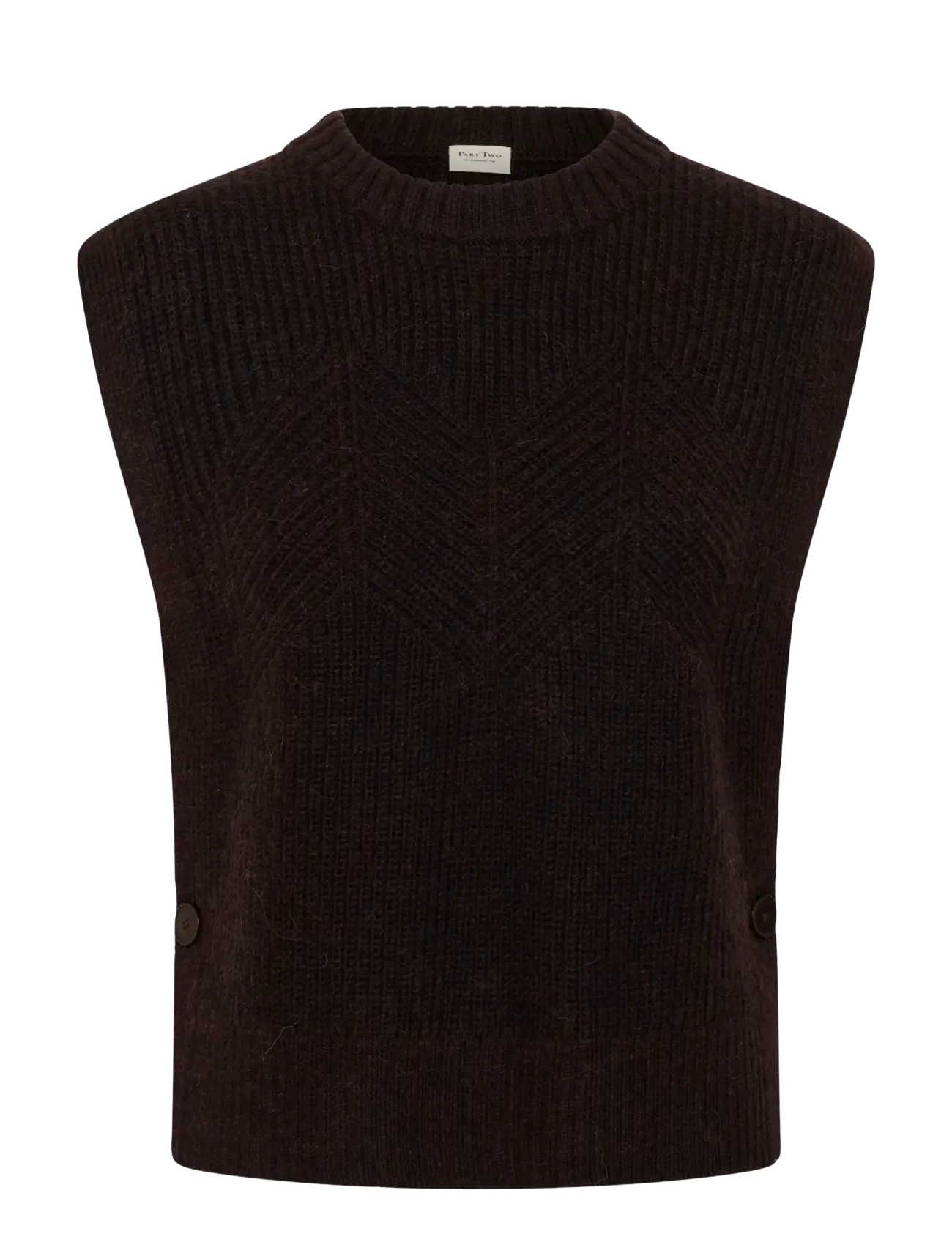 Part Two CharlyePW Waistcoat - Westen - MOLE' MELANGE / brown