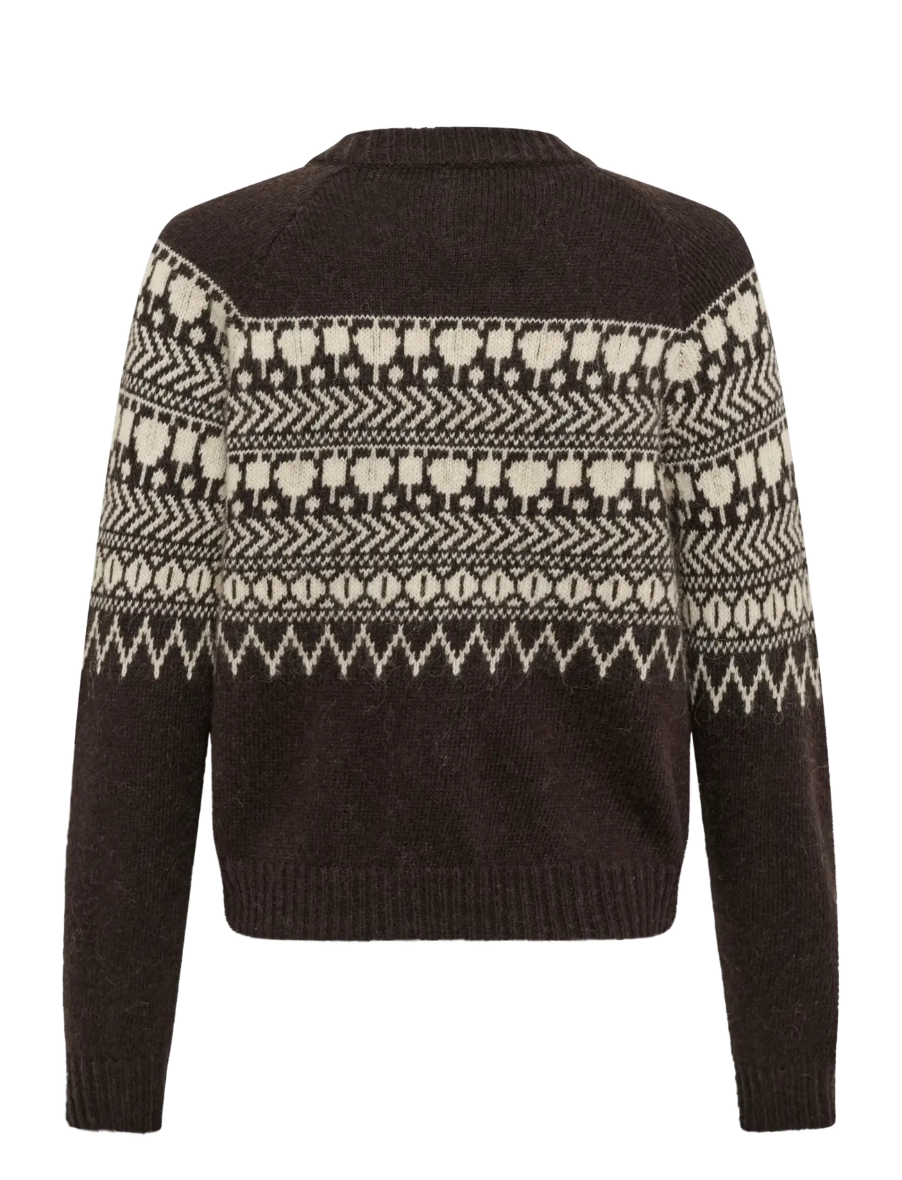 Part Two - CharmainePW Cardigan - mole/whitcap jaquard - 2