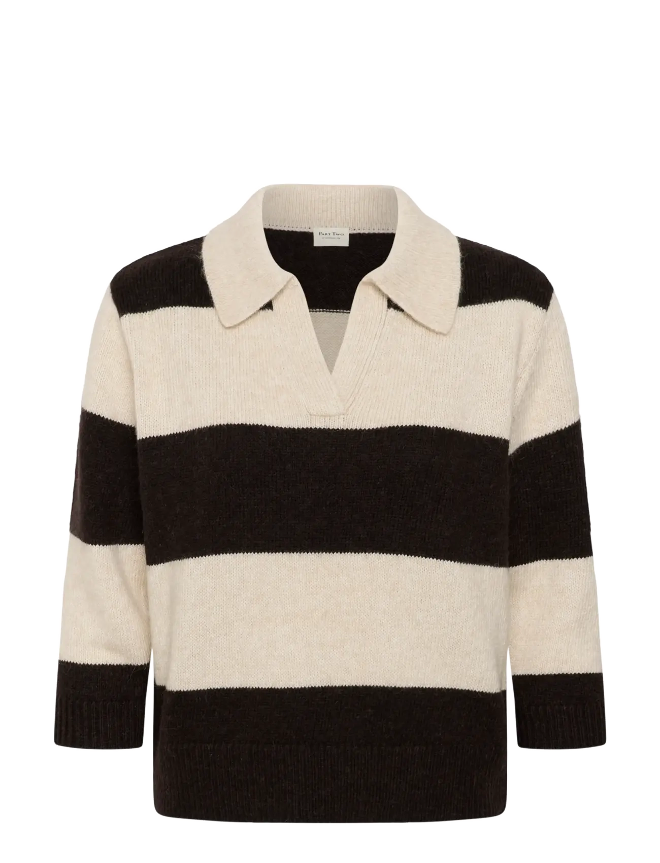 Part Two CharlottPW Pullover - Jumpers - WHITECAP GRAY/MOLÉ STRIPE / cream