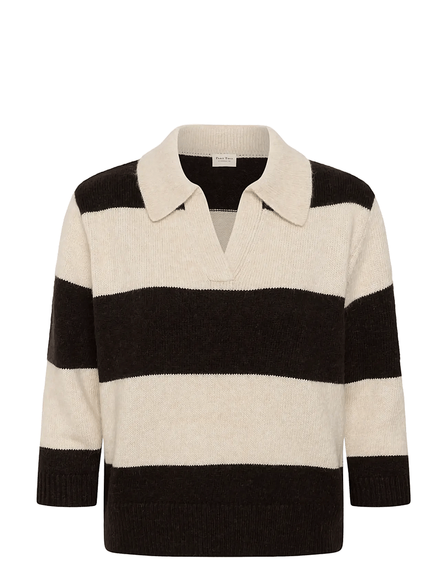 Part Two - CharlottPW Pullover - jumpers - whitecap gray/molÉ stripe - 0